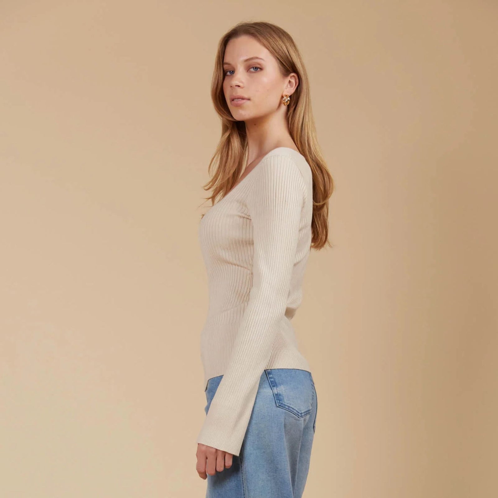 Juno Square Neck Top Canvas