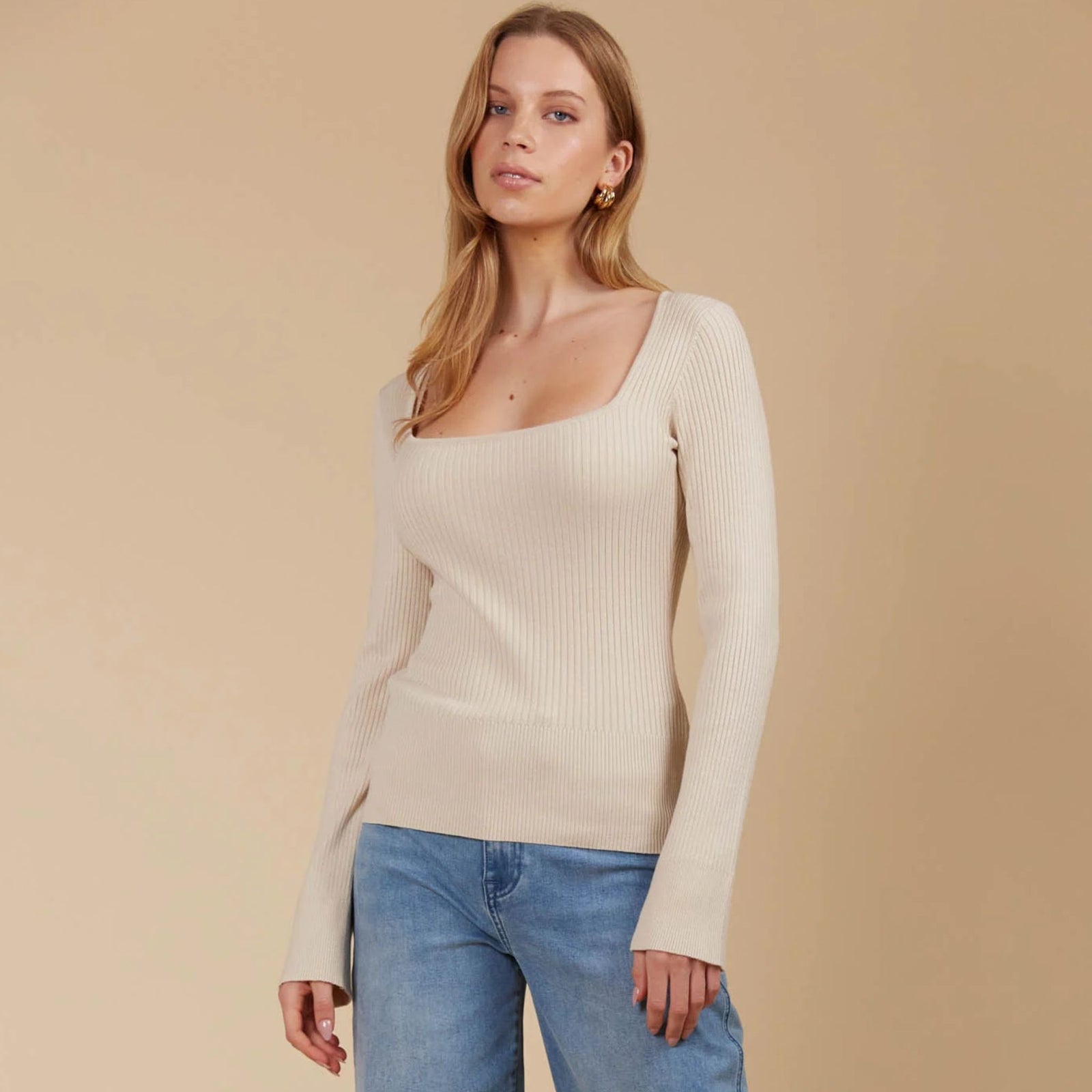 Juno Square Neck Top Canvas