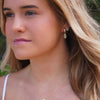 Gold Cowrie Shell Hoops