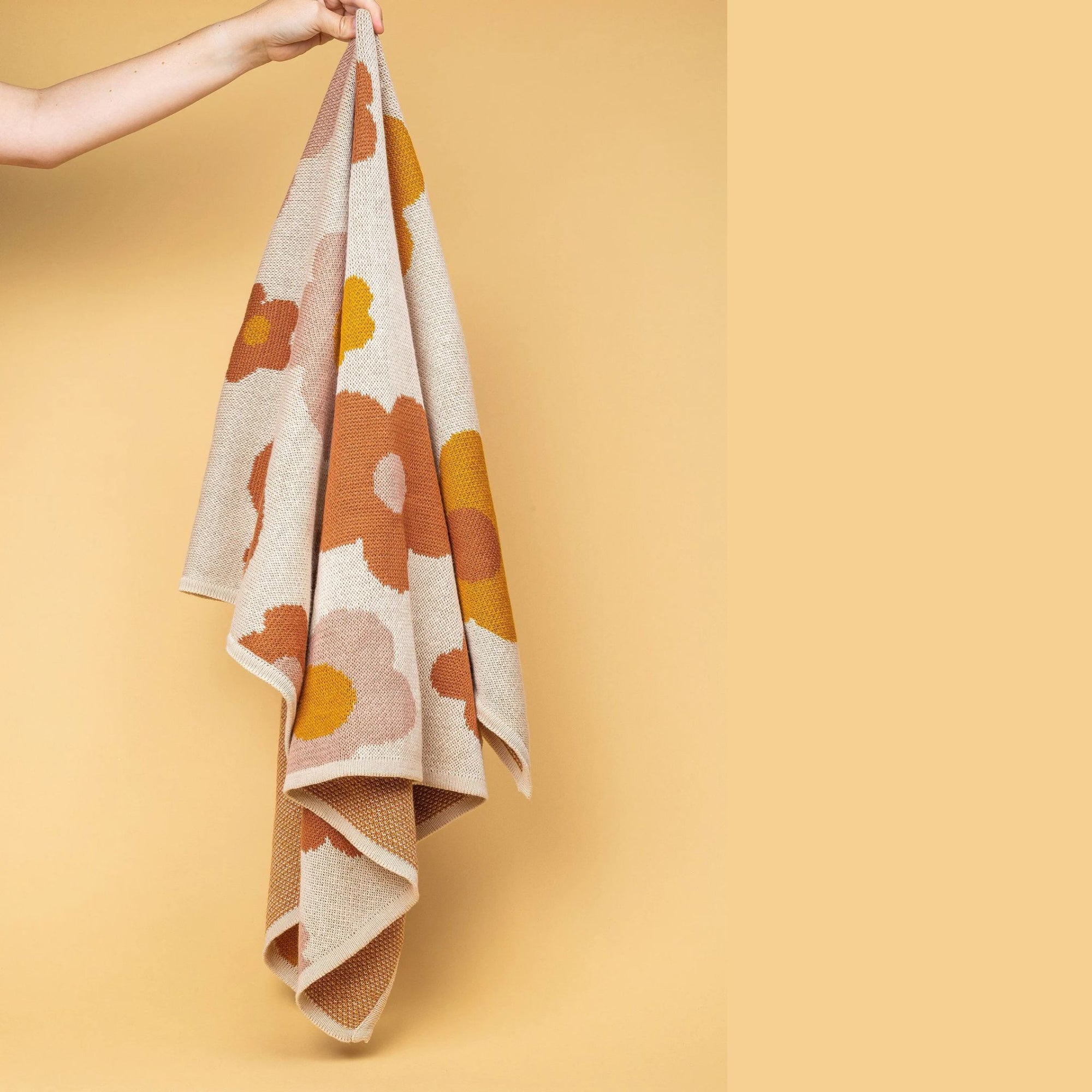 Organic Cotton Knitted Baby Blanket