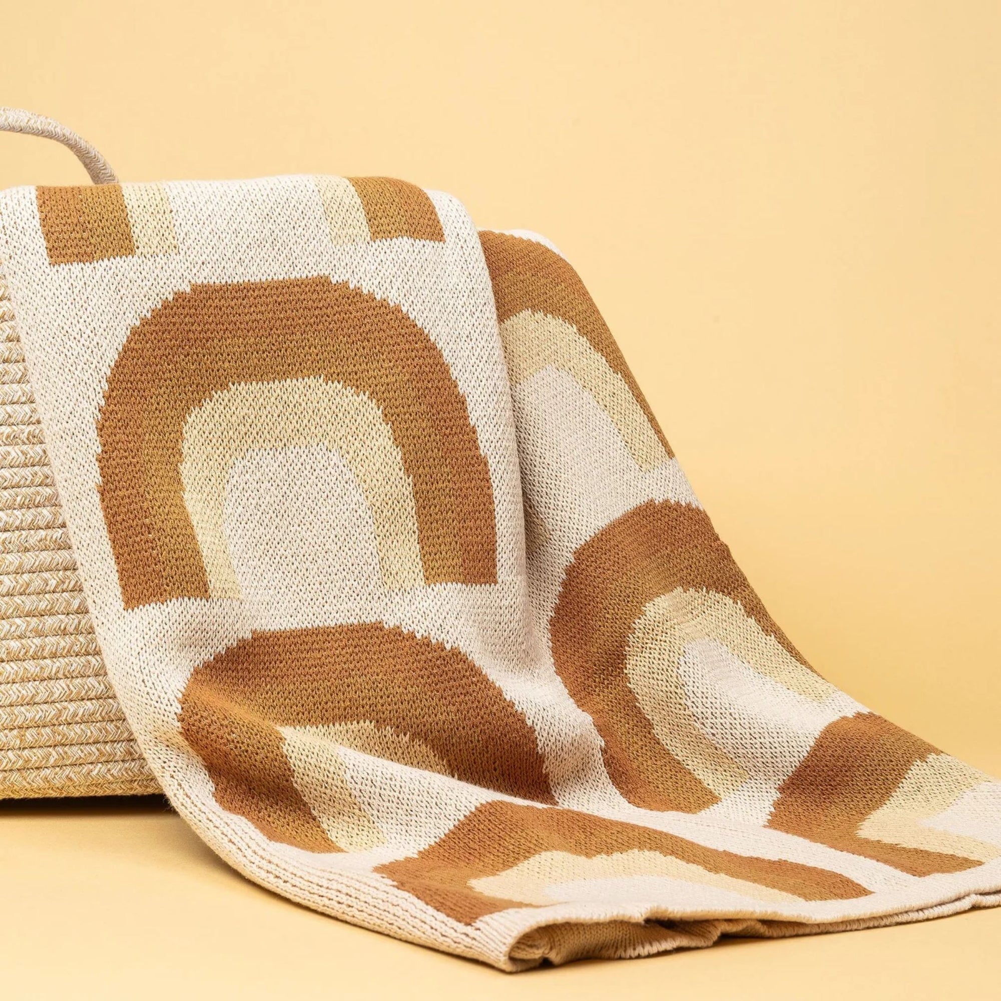 Organic Cotton Knitted Baby Blanket