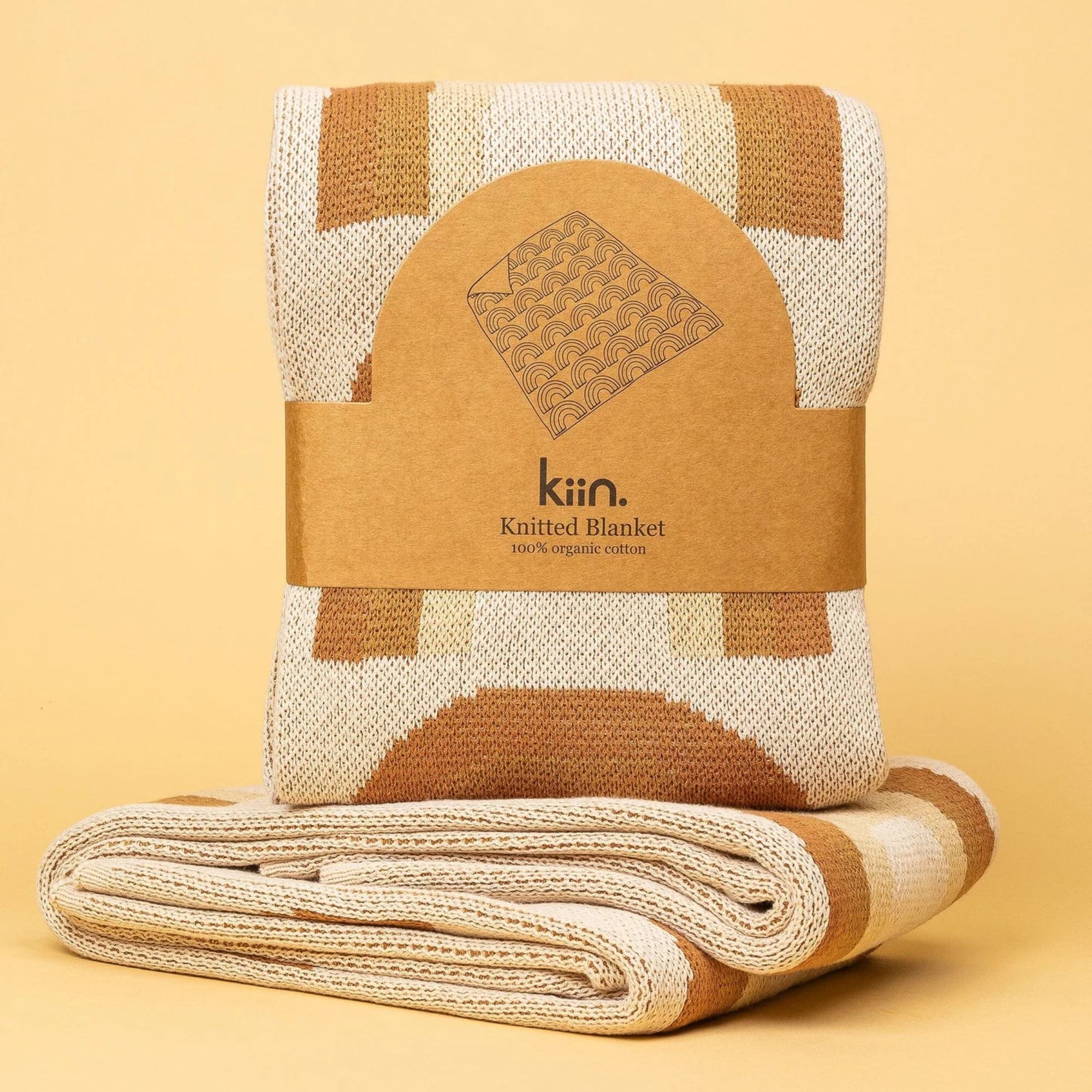 Organic Cotton Knitted Baby Blanket