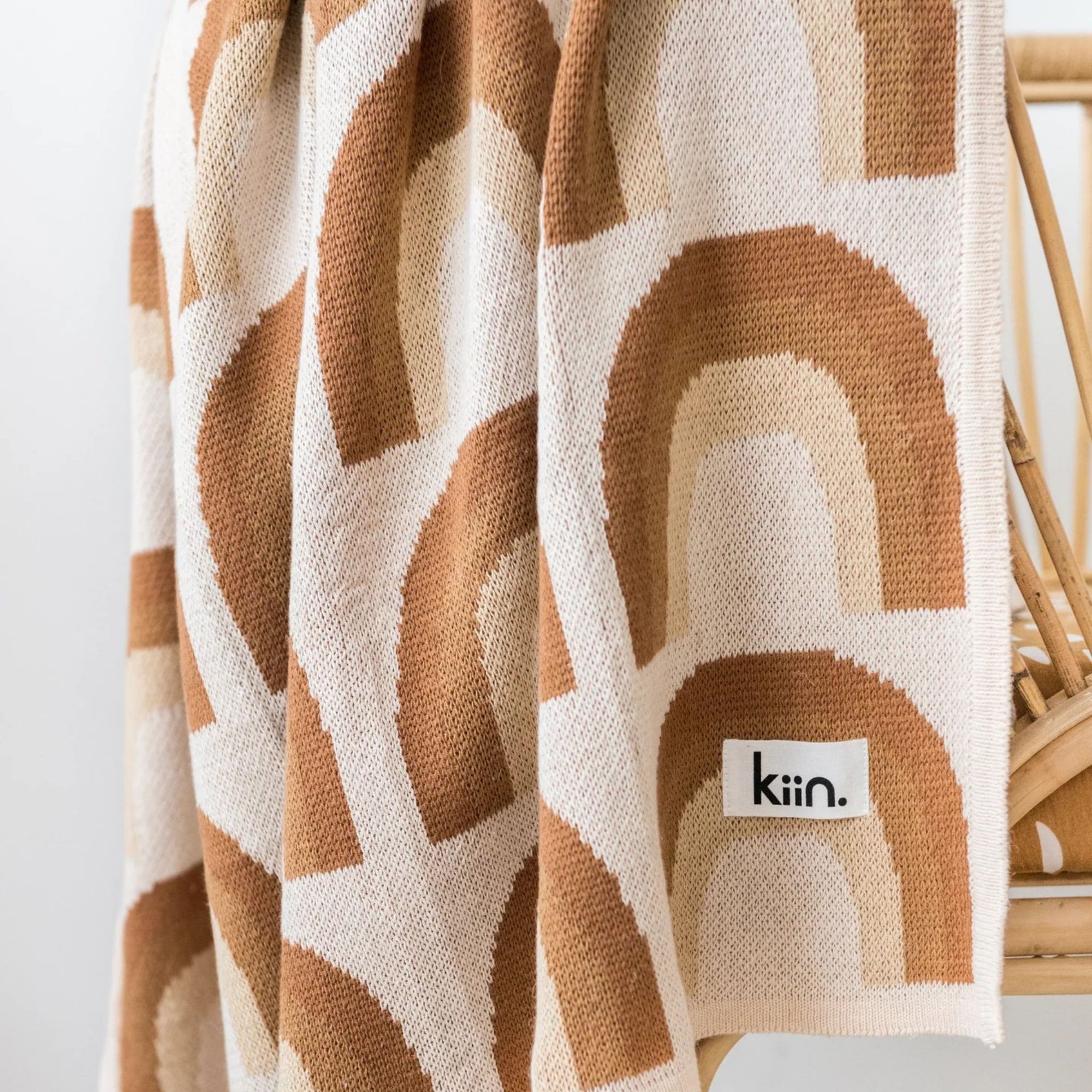 Organic Cotton Knitted Baby Blanket