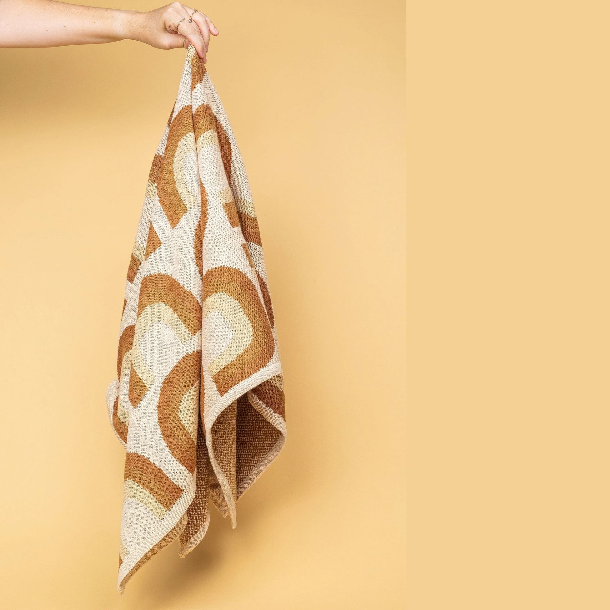 Organic Cotton Knitted Baby Blanket