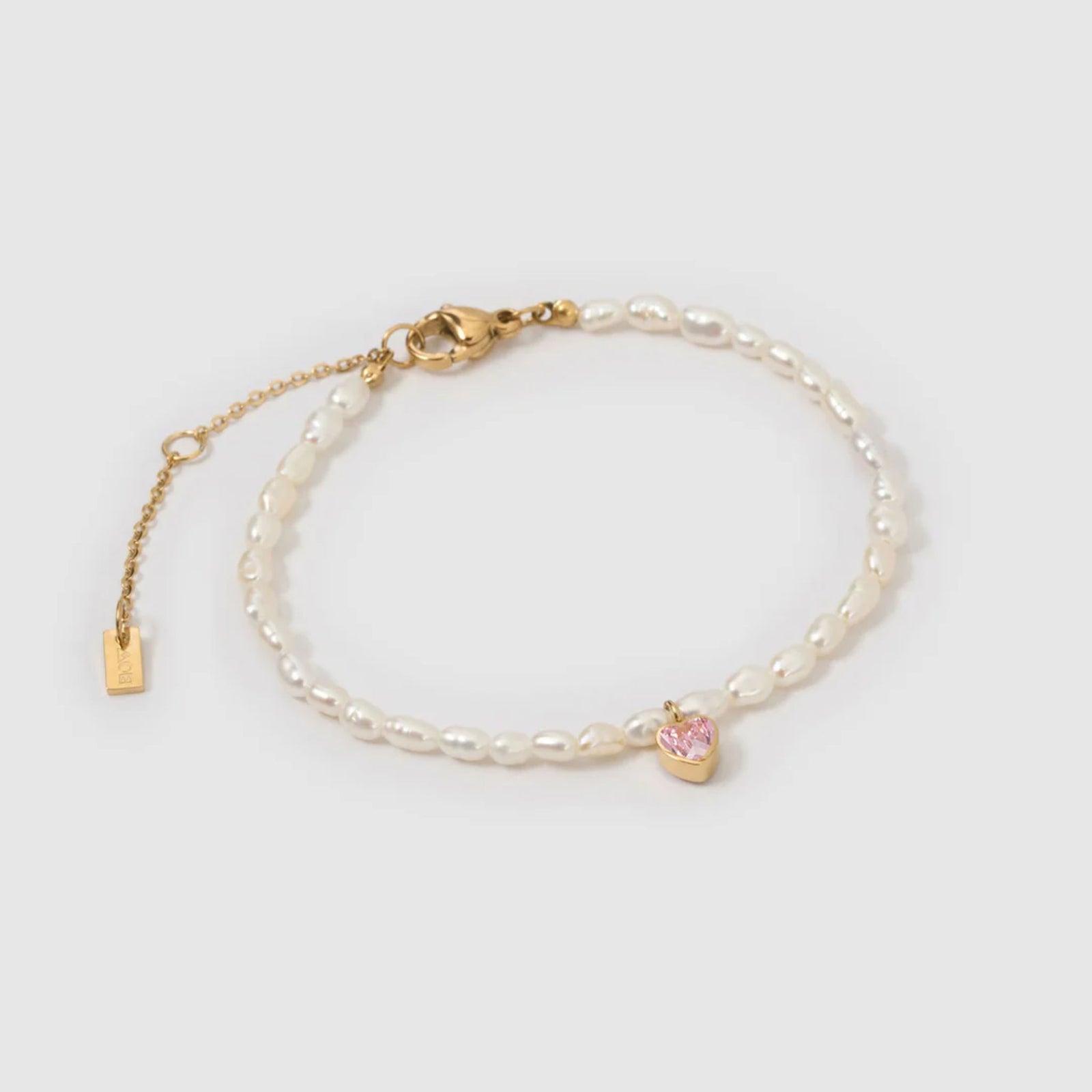 Kiki Pearl Heart Bracelet
