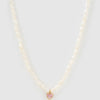 Kiki Pearl Heart Necklace