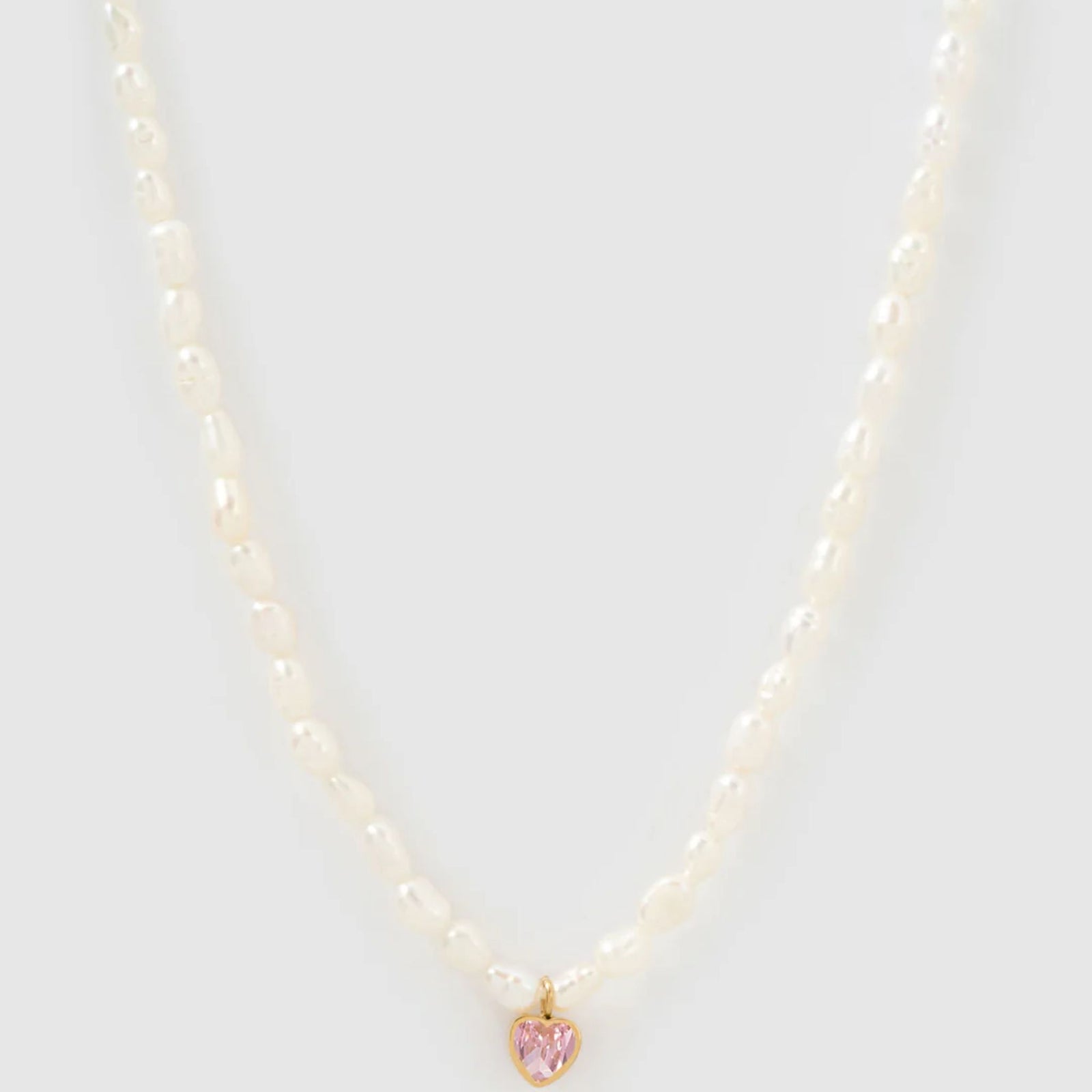 Kiki Pearl Heart Necklace