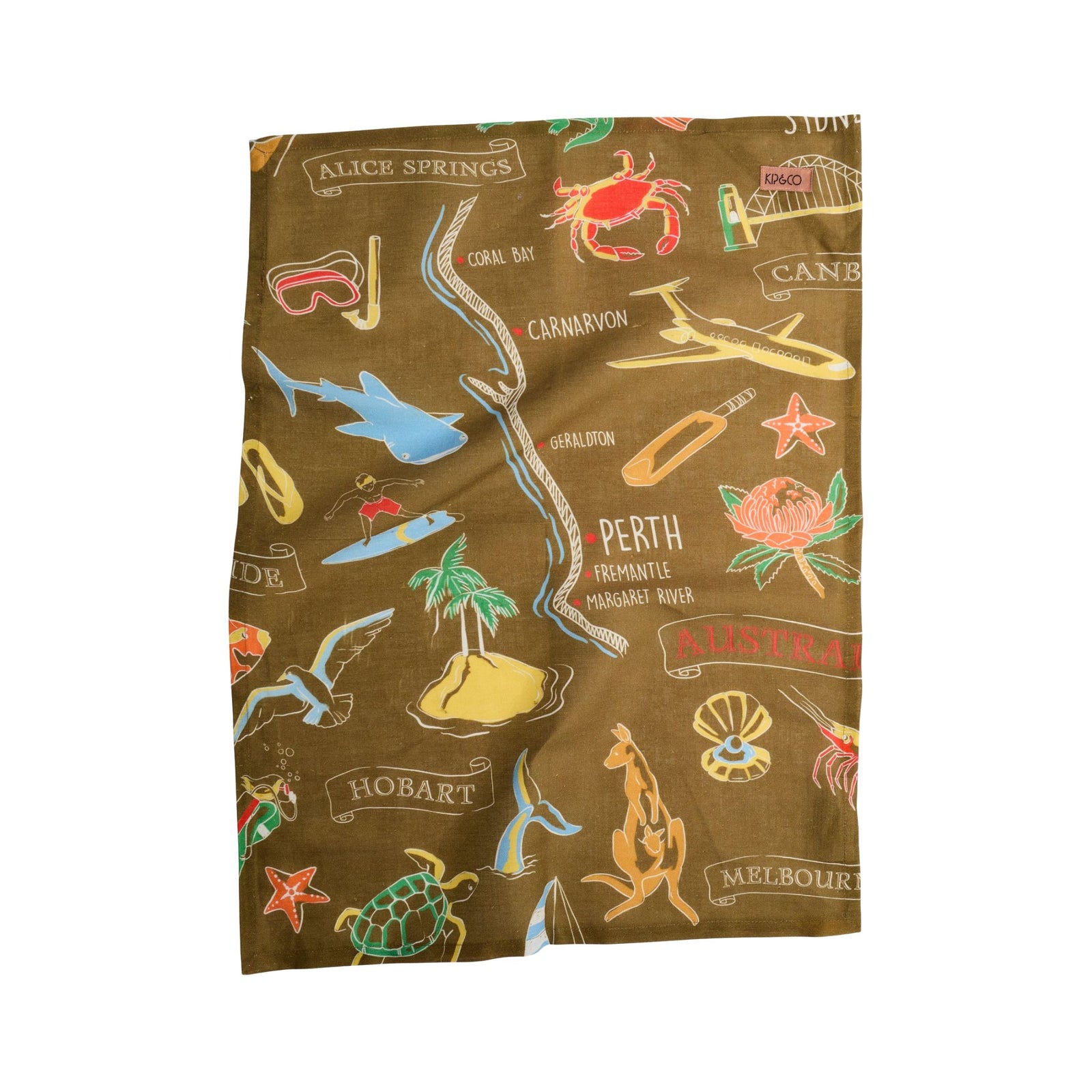 Aussie Road Trip Tea Towel