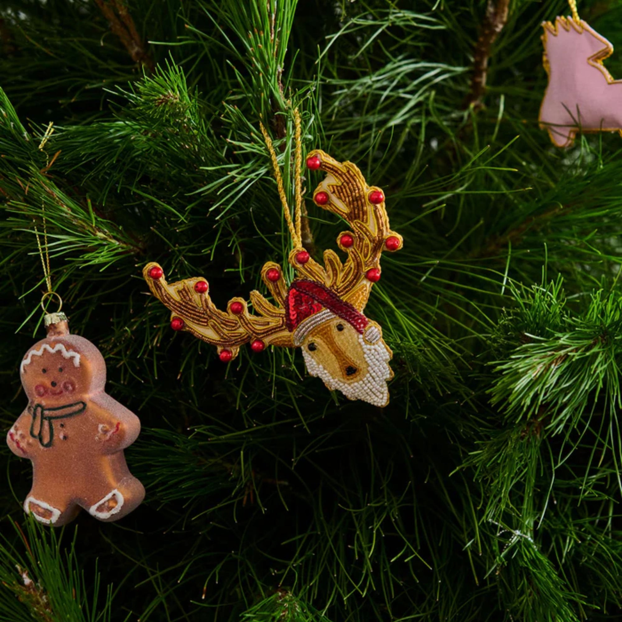 Reindeer Sequin Decoration