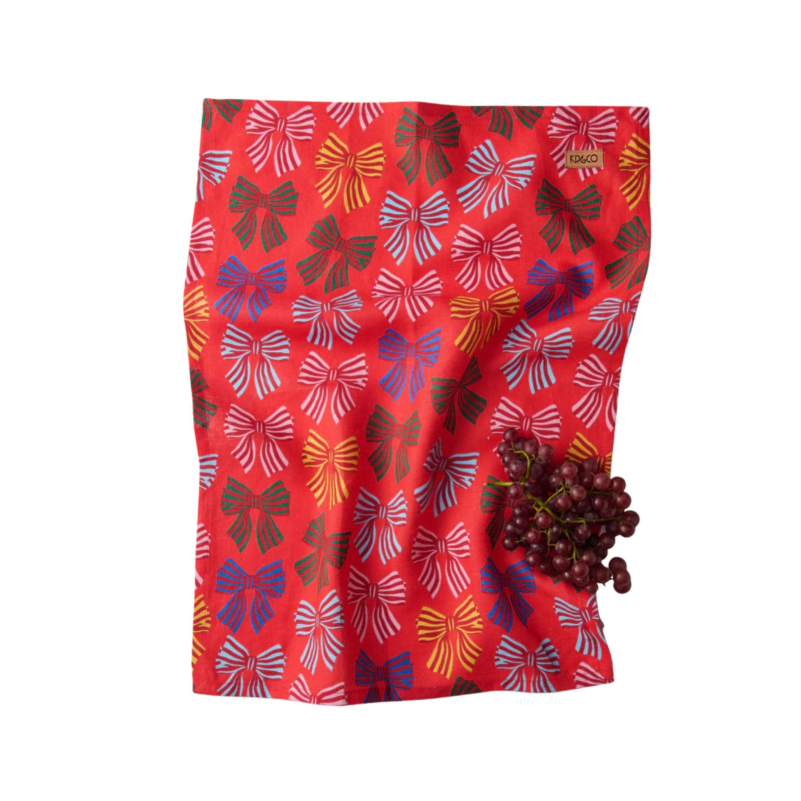 Festive Bow Tea Towel