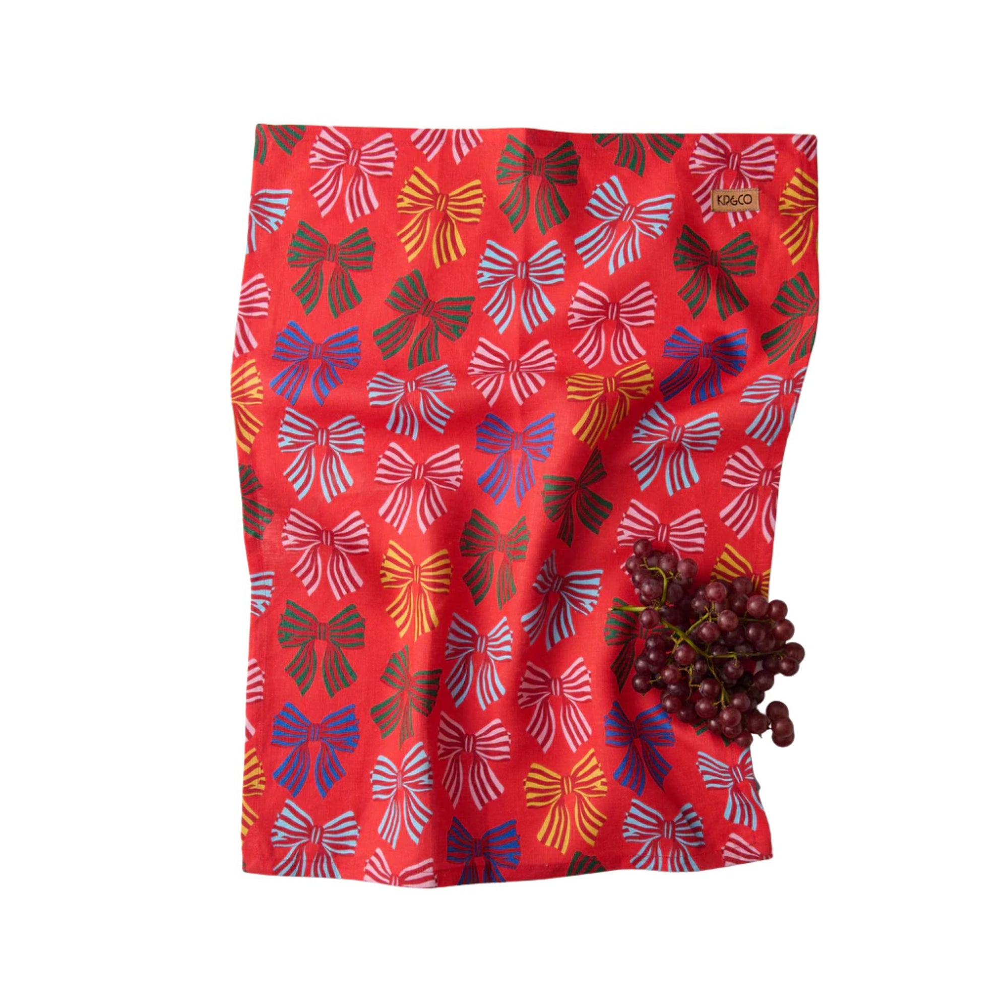Festive Bow Tea Towel