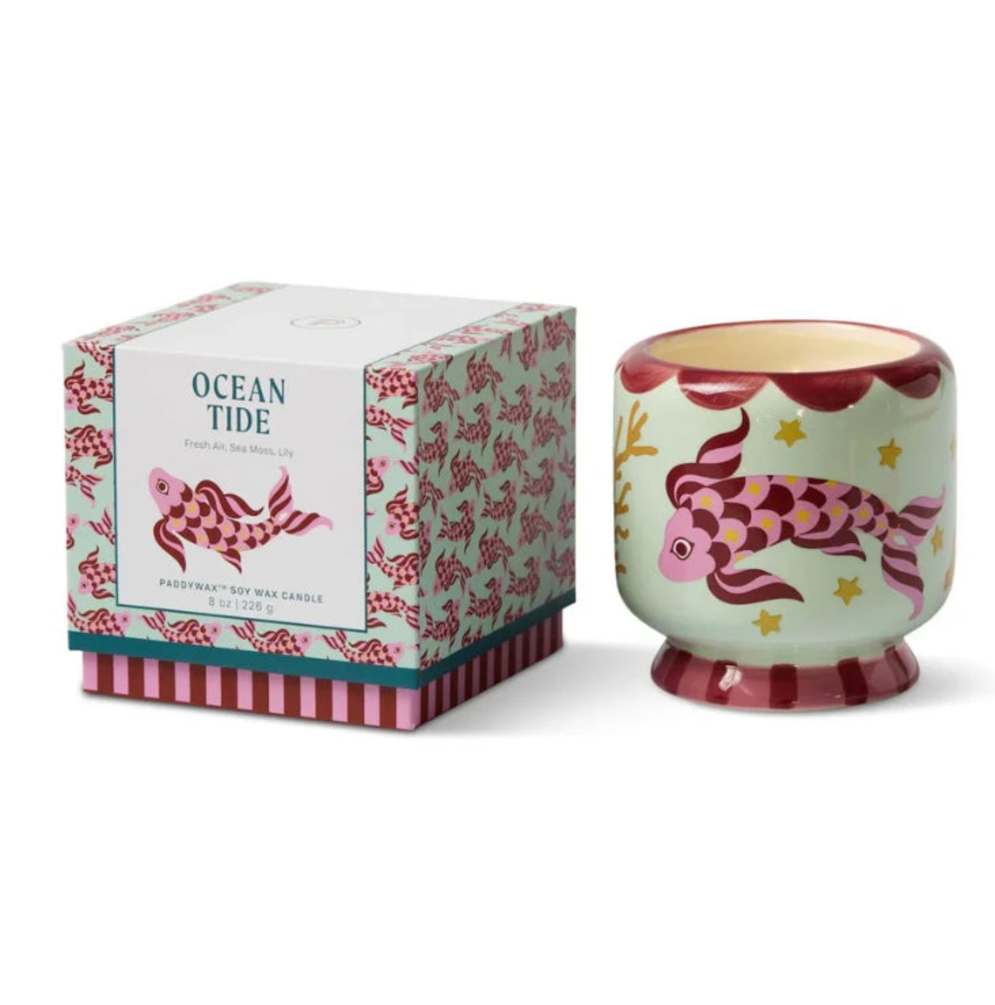 Adopo Koi Ceramic Candle - Ocean Tide