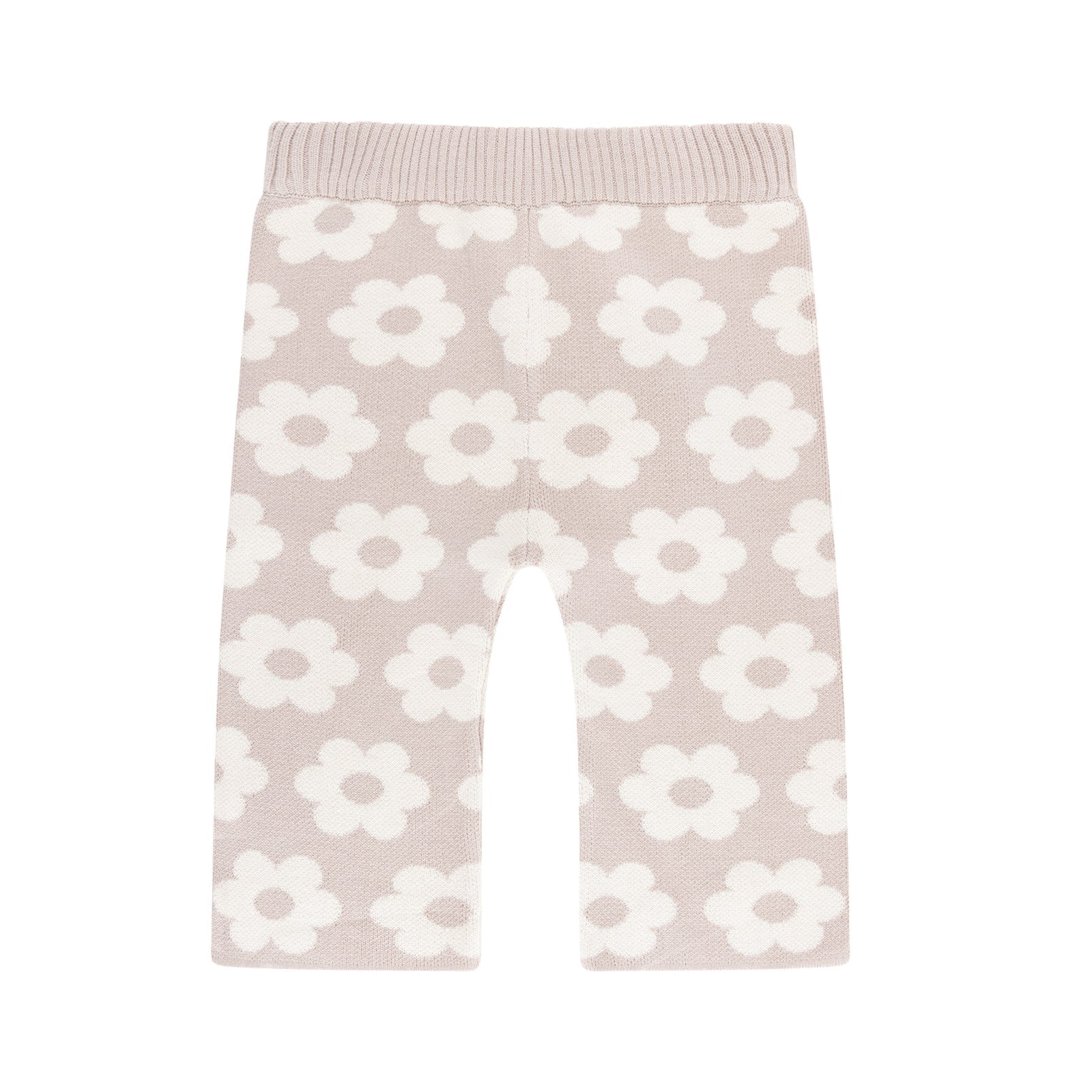 Floral patterned pants on a white background