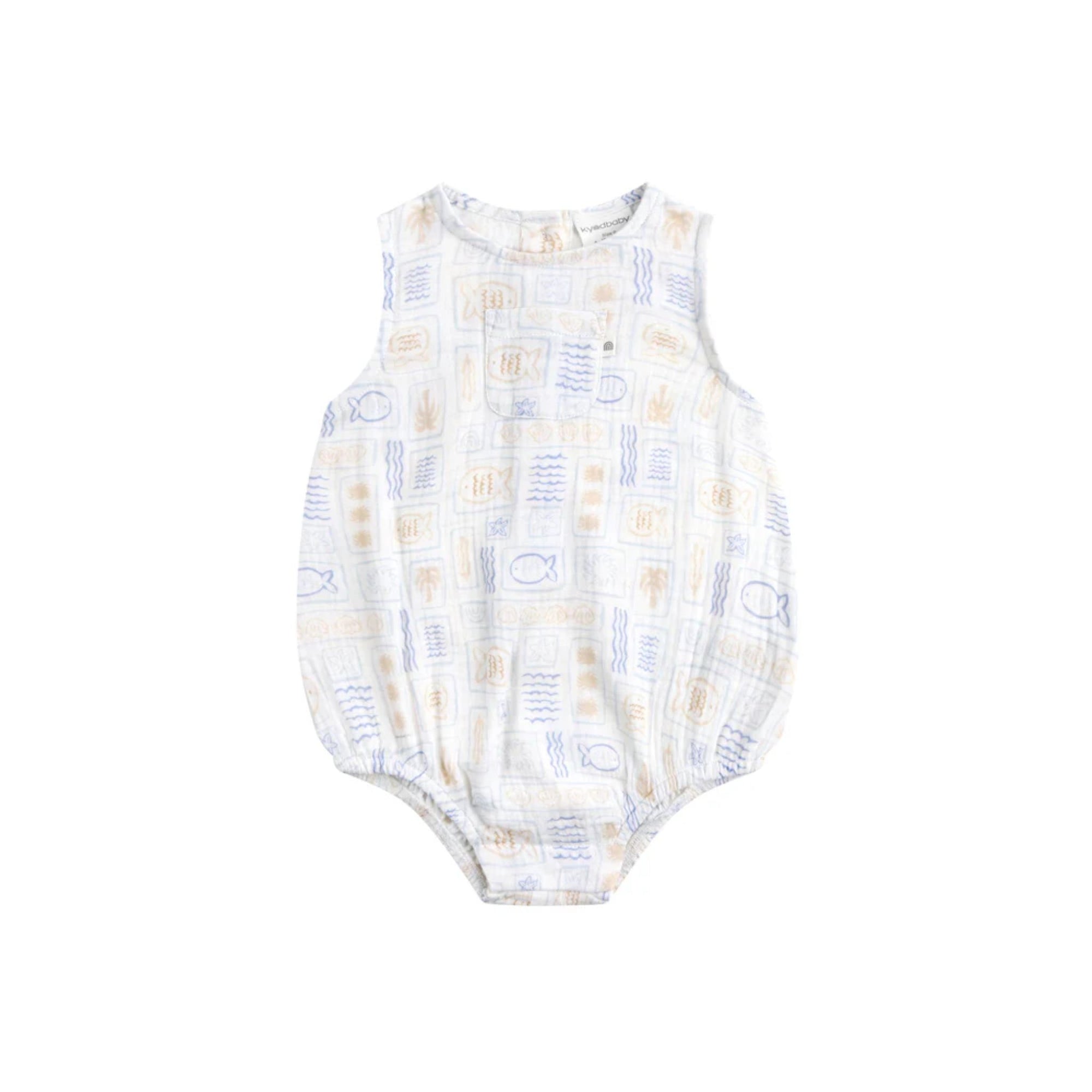 Salty Shores Woven Romper