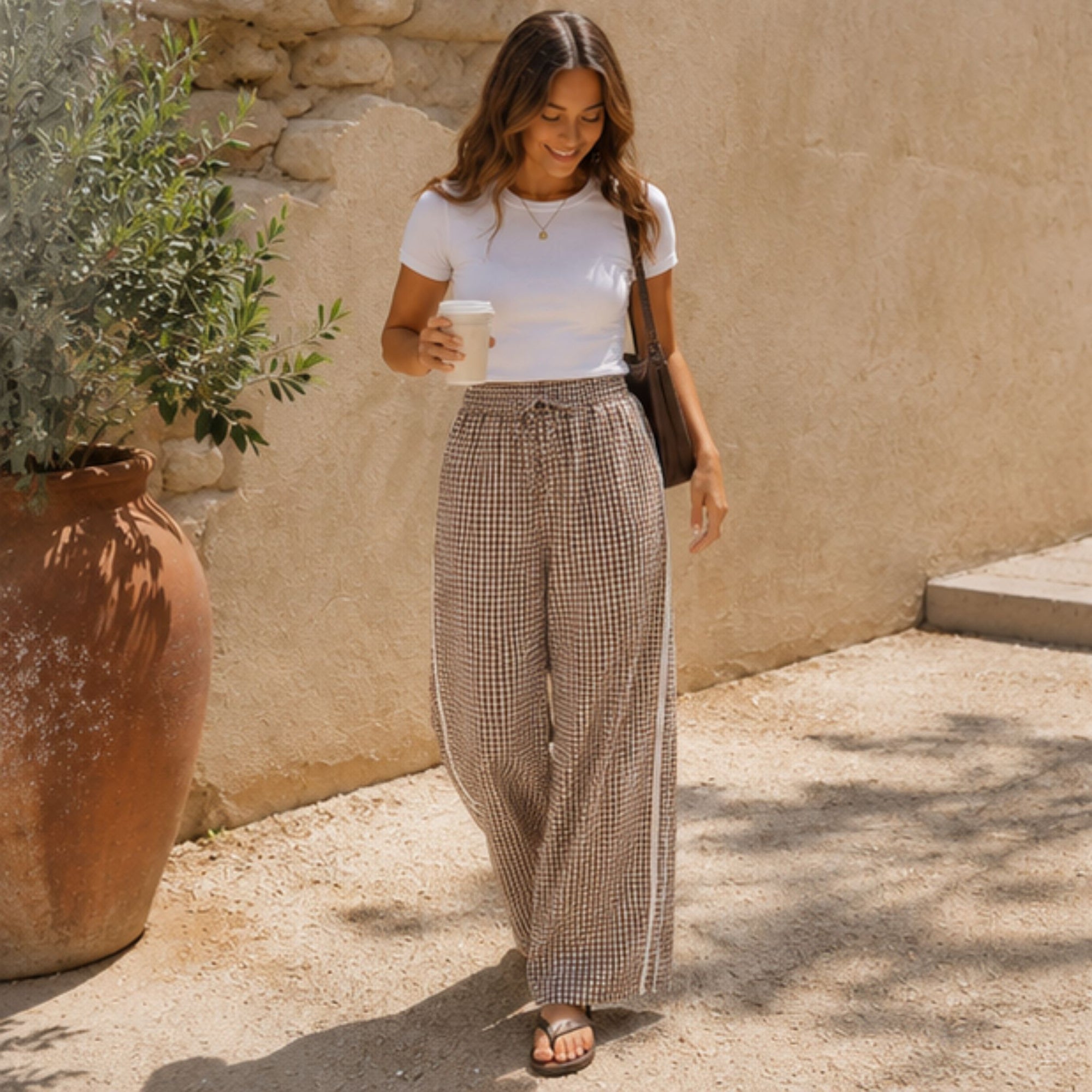 Gingham Pant
