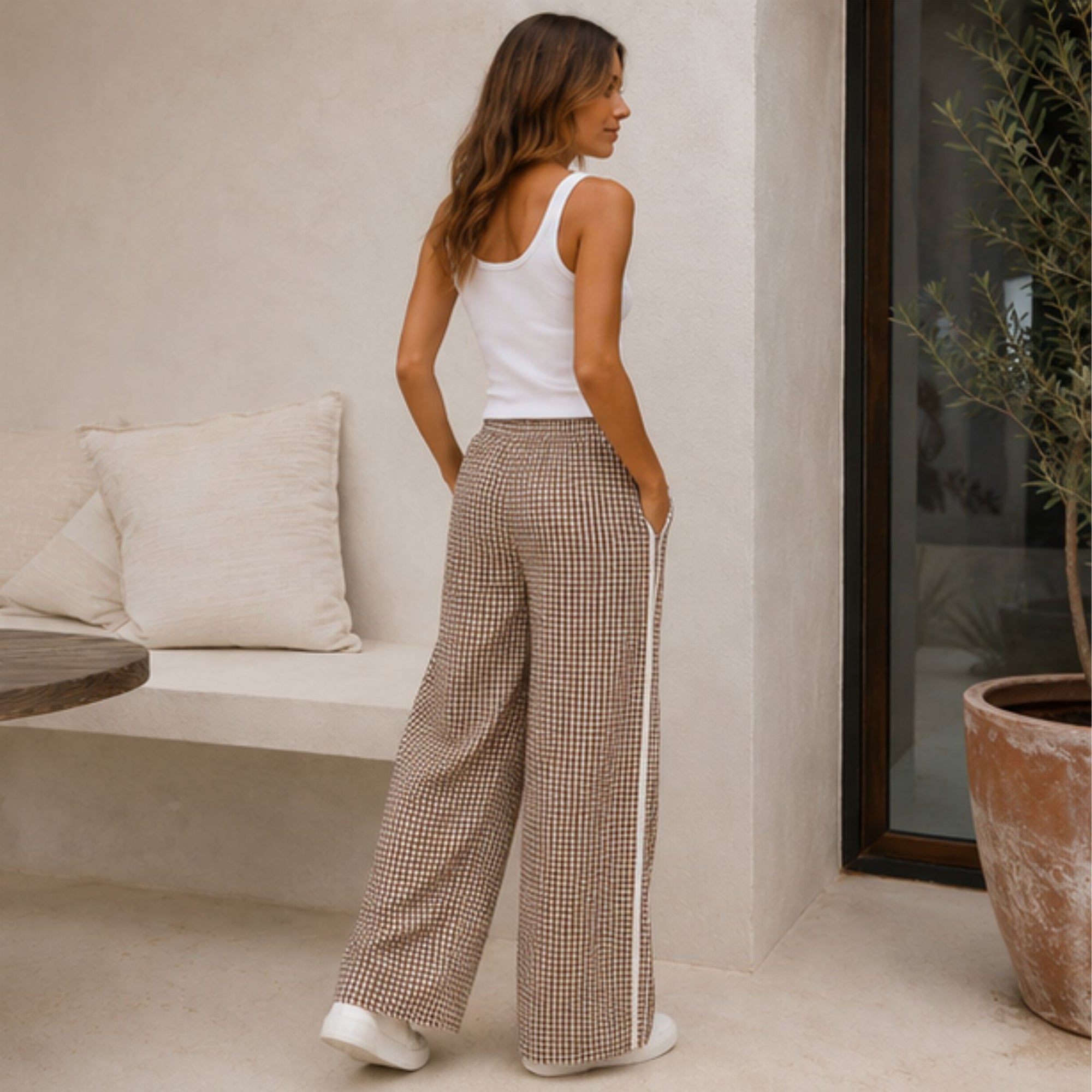 Gingham Pant