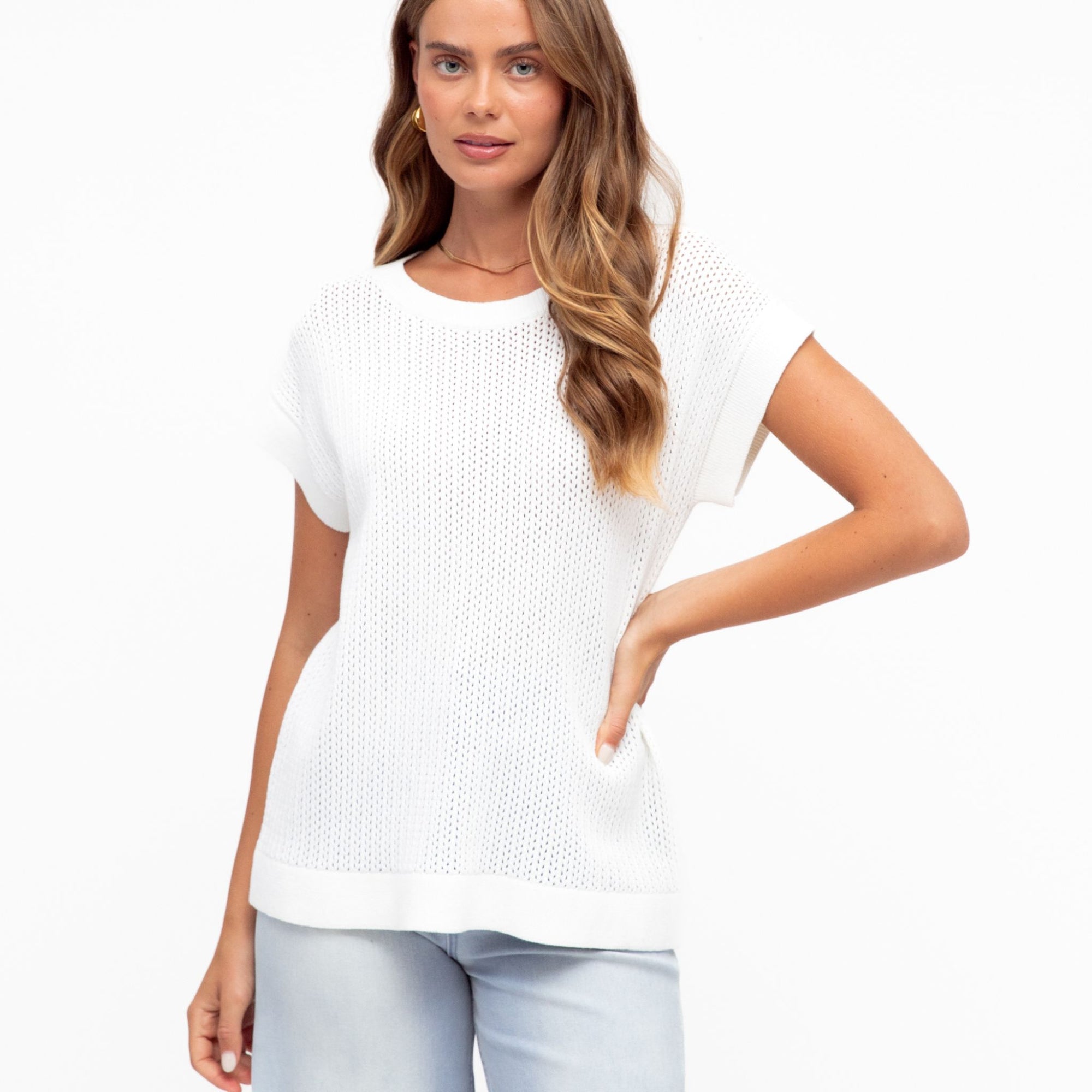 Ivory Knit Top