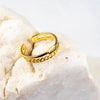 18K Gold Vermeil Layered Chain Ring