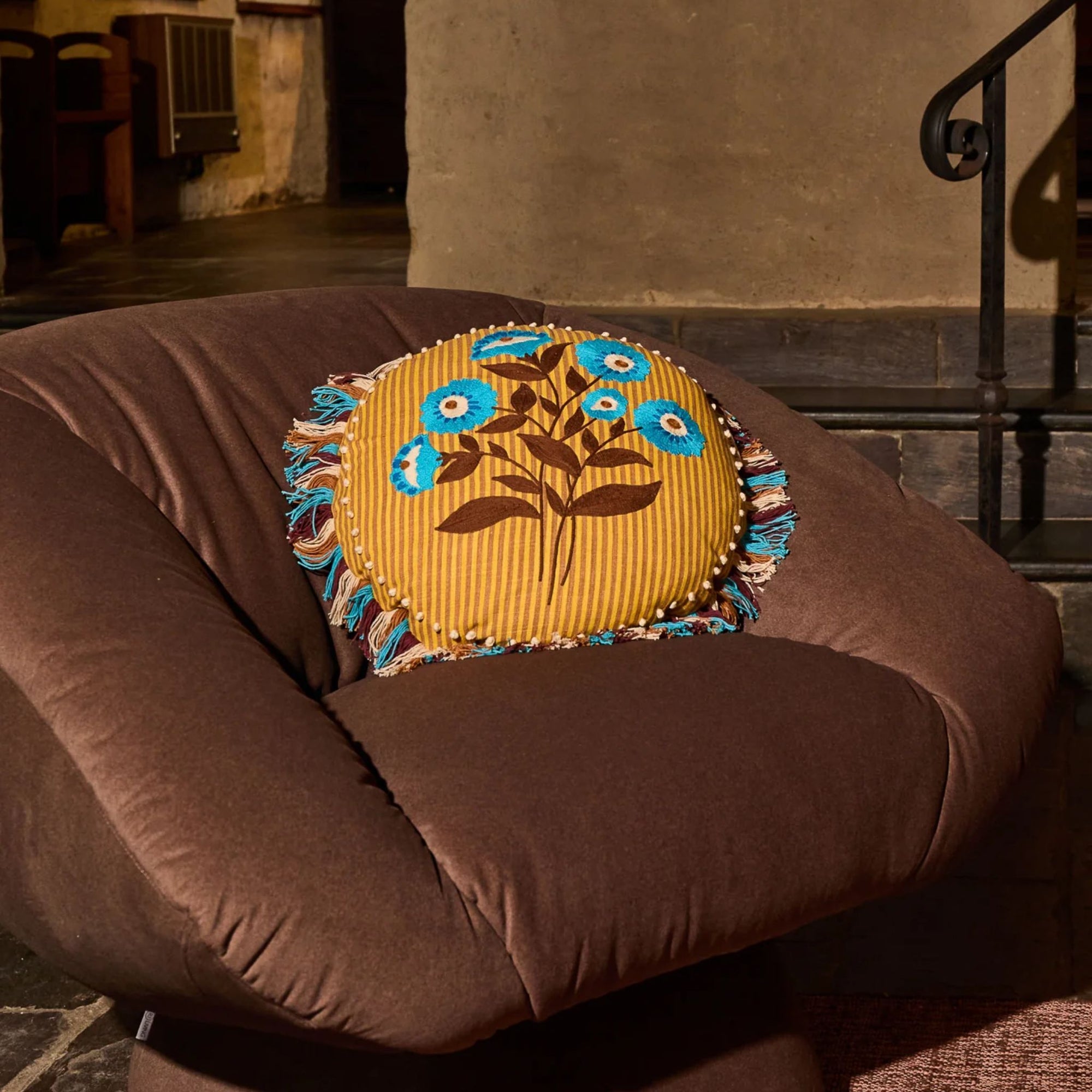 Layla Embroidered Cushion