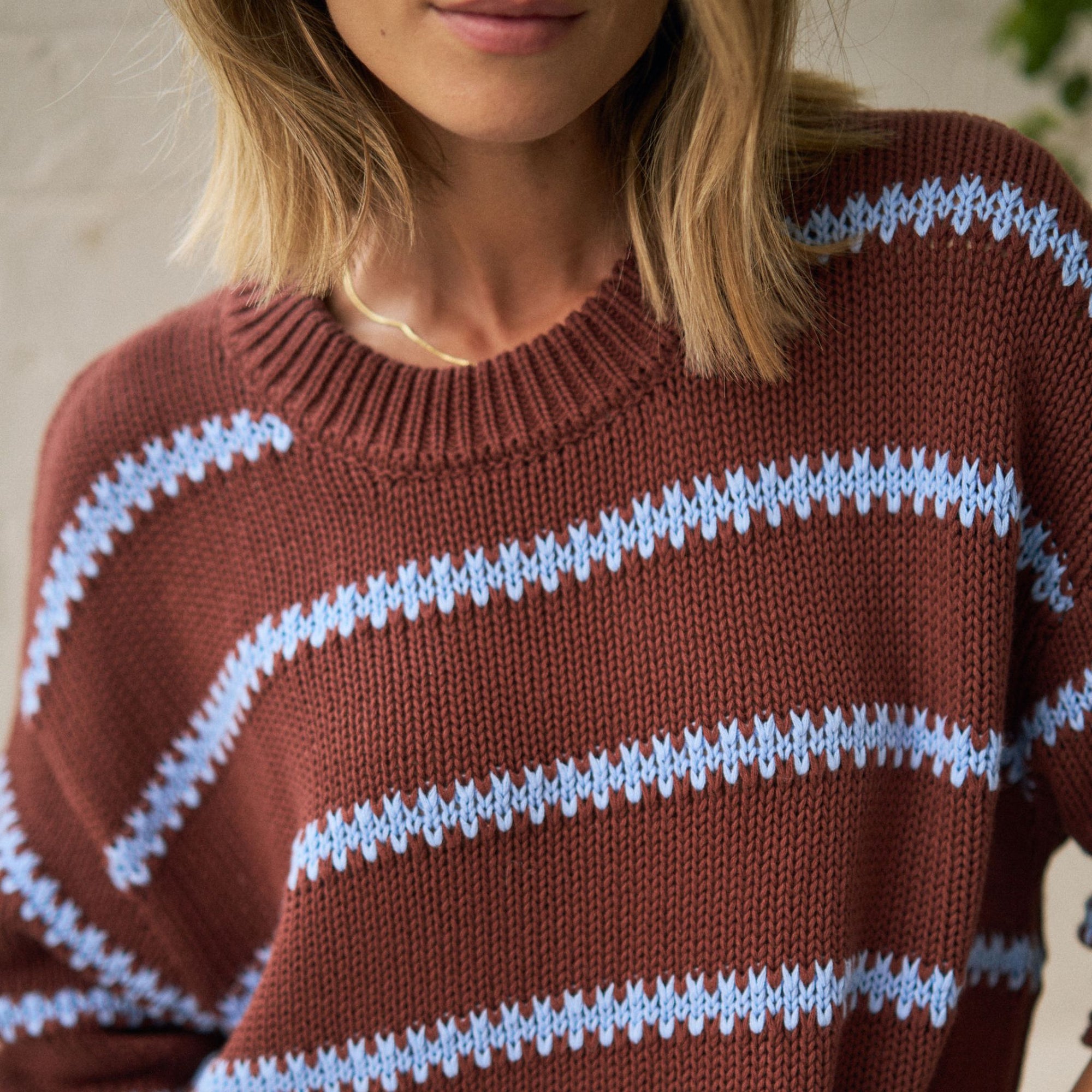 Lila Oversized Knit Crew