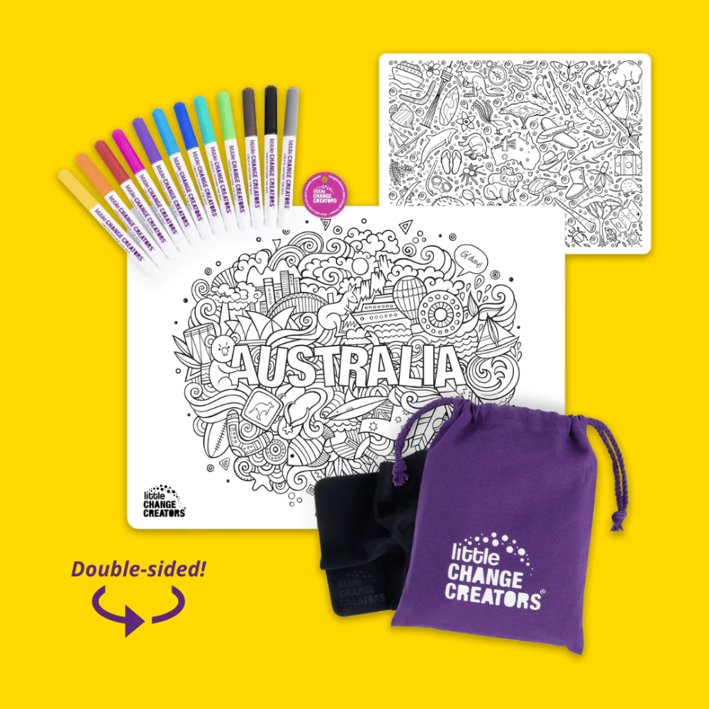 Reusable Colouring Set Australia