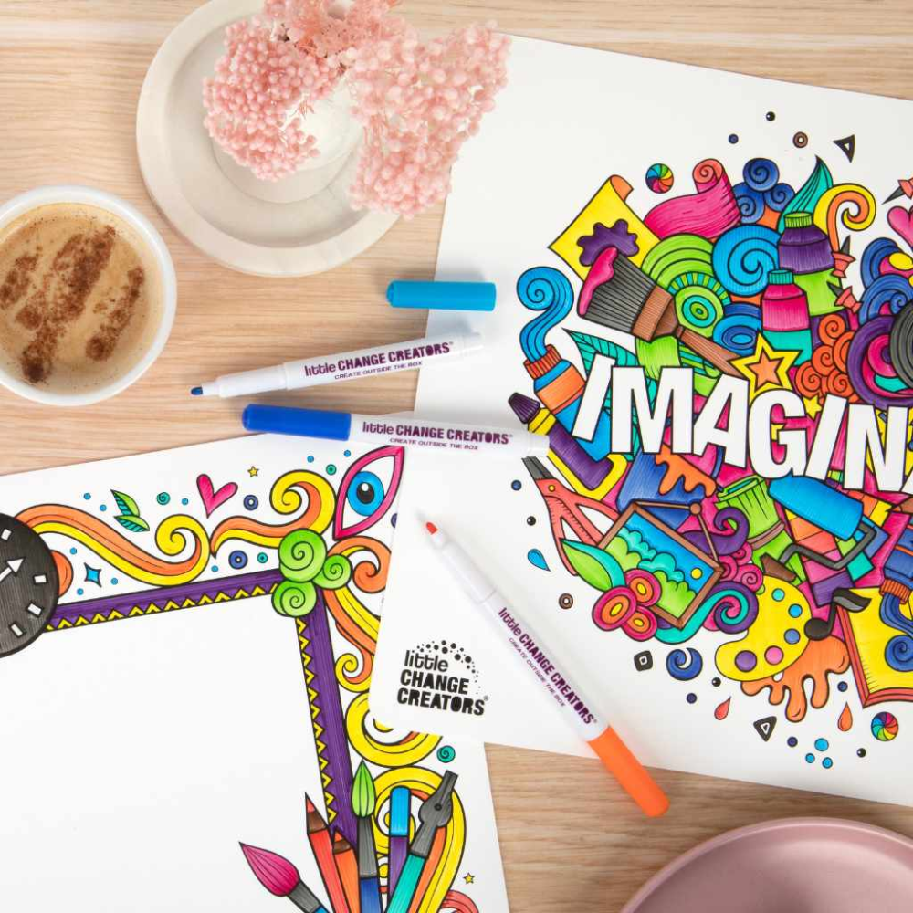 Reusable Colouring Set Imagination
