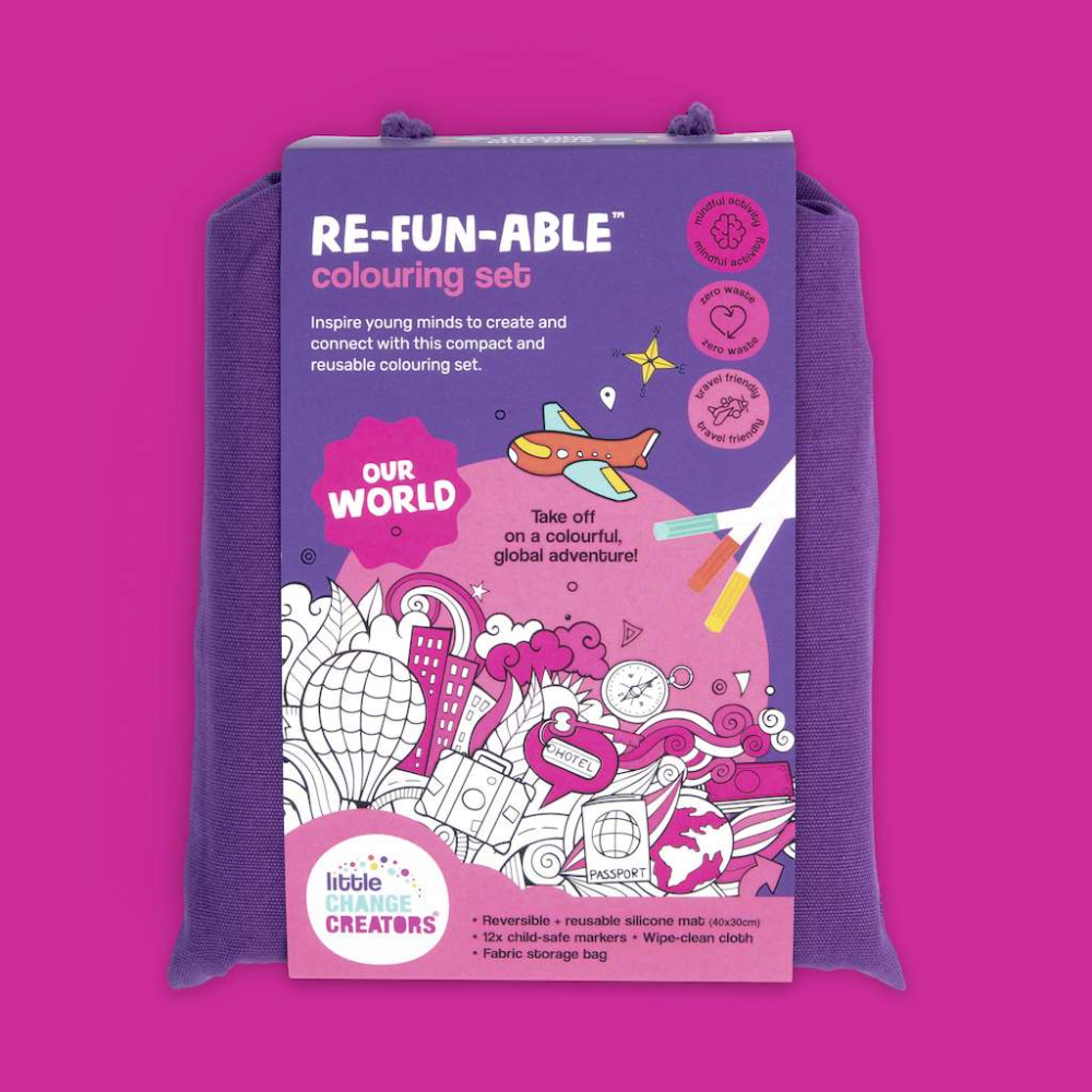 Reusable Colouring Set Our World