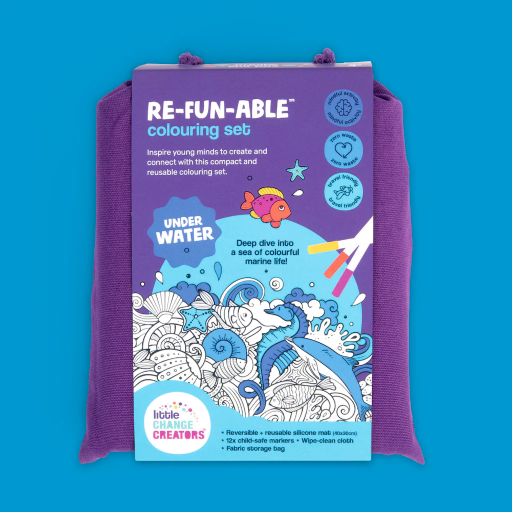 Reusable Colouring Set Underwater