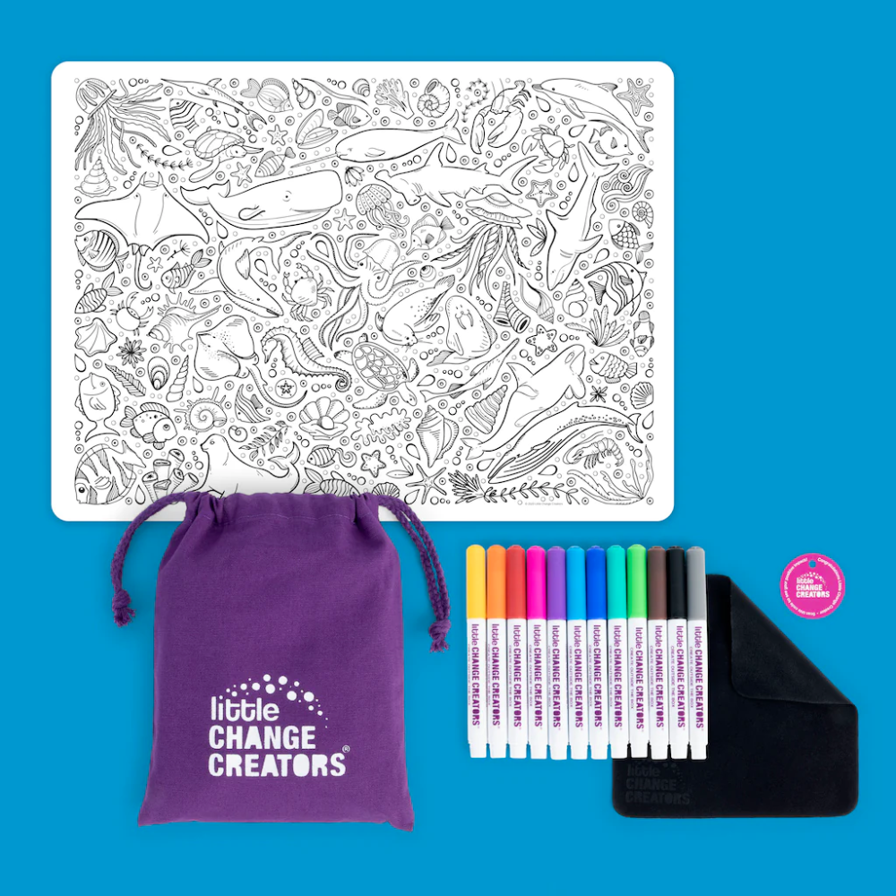 Reusable Colouring Set Underwater
