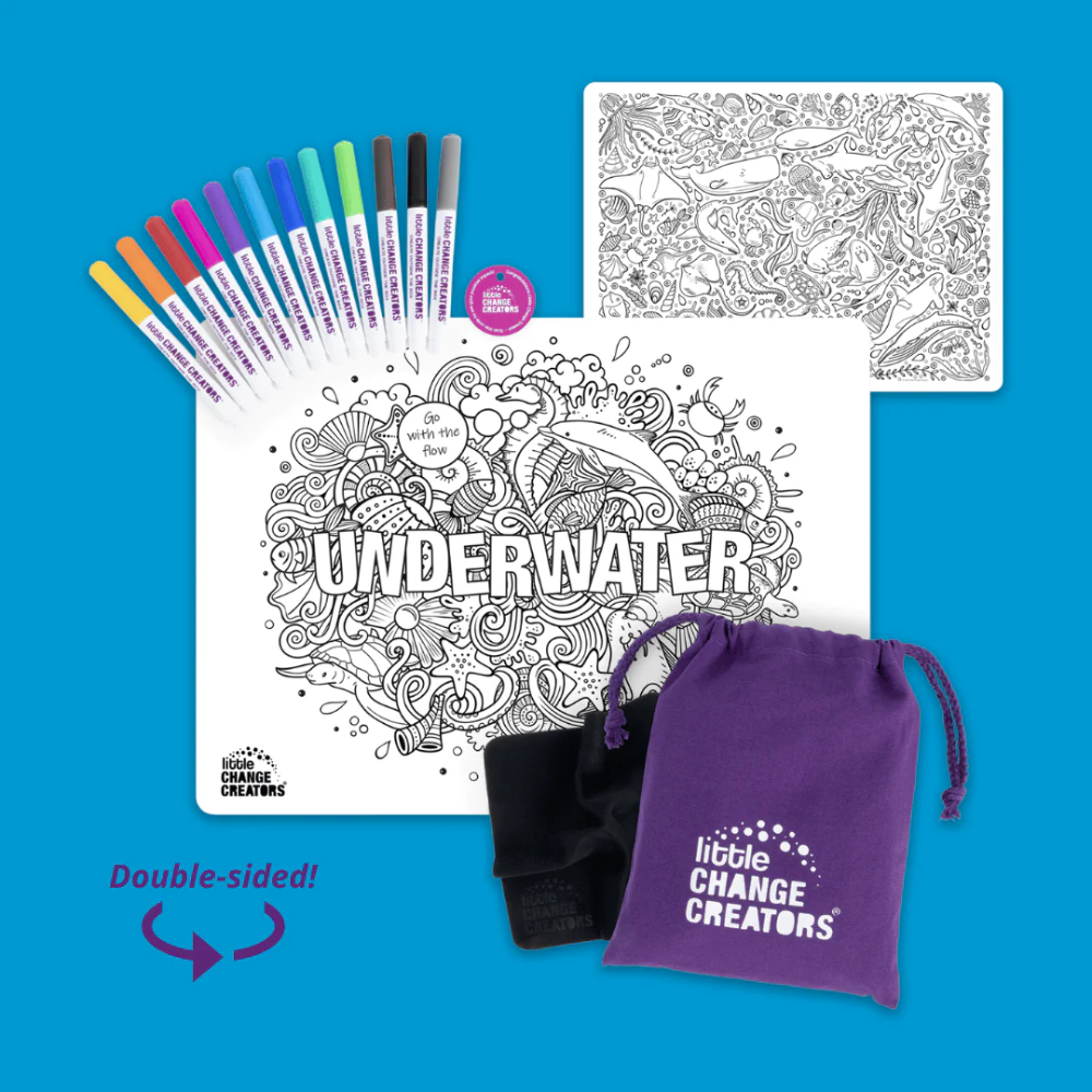 Reusable Colouring Set Underwater