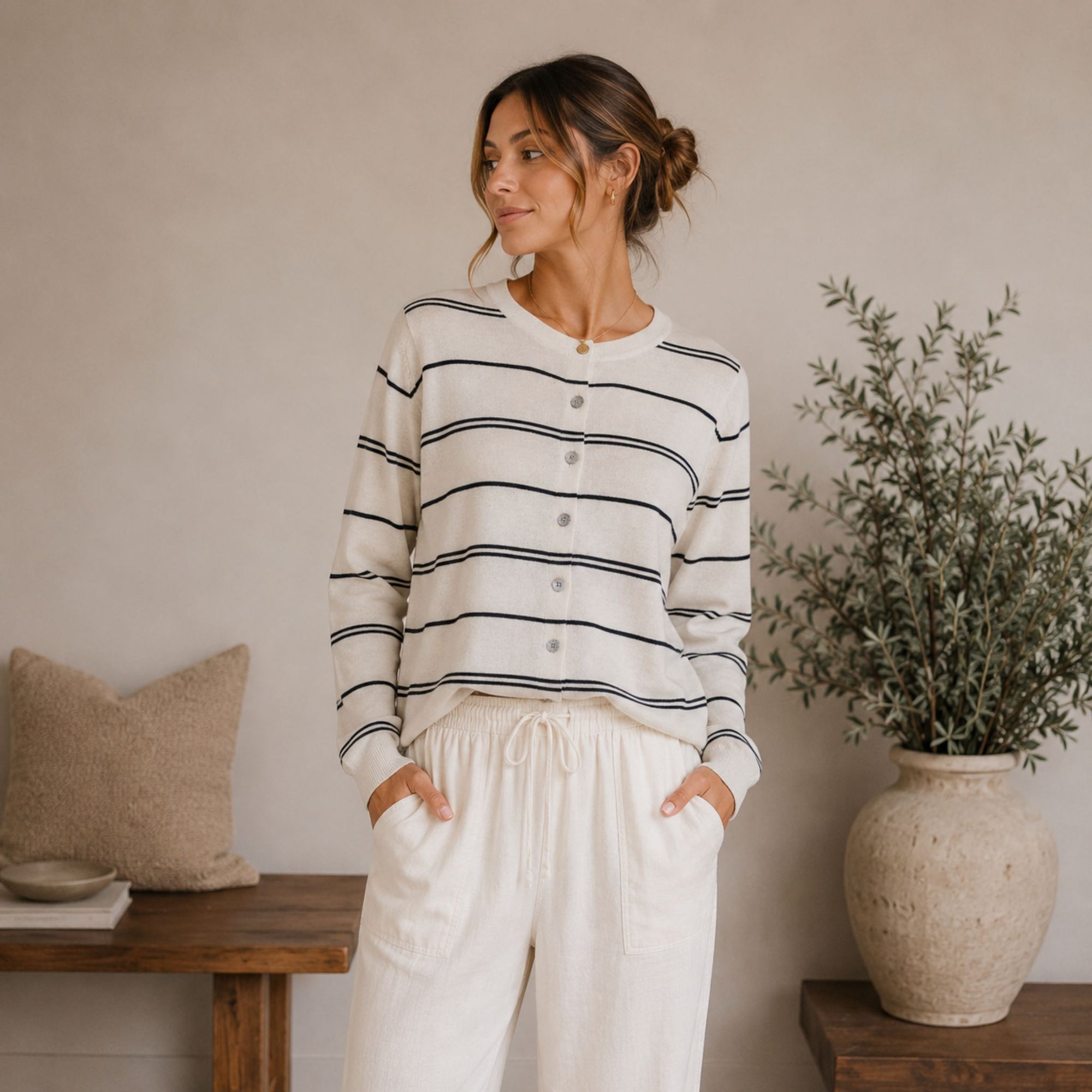 Ellie Stripe Cardigan