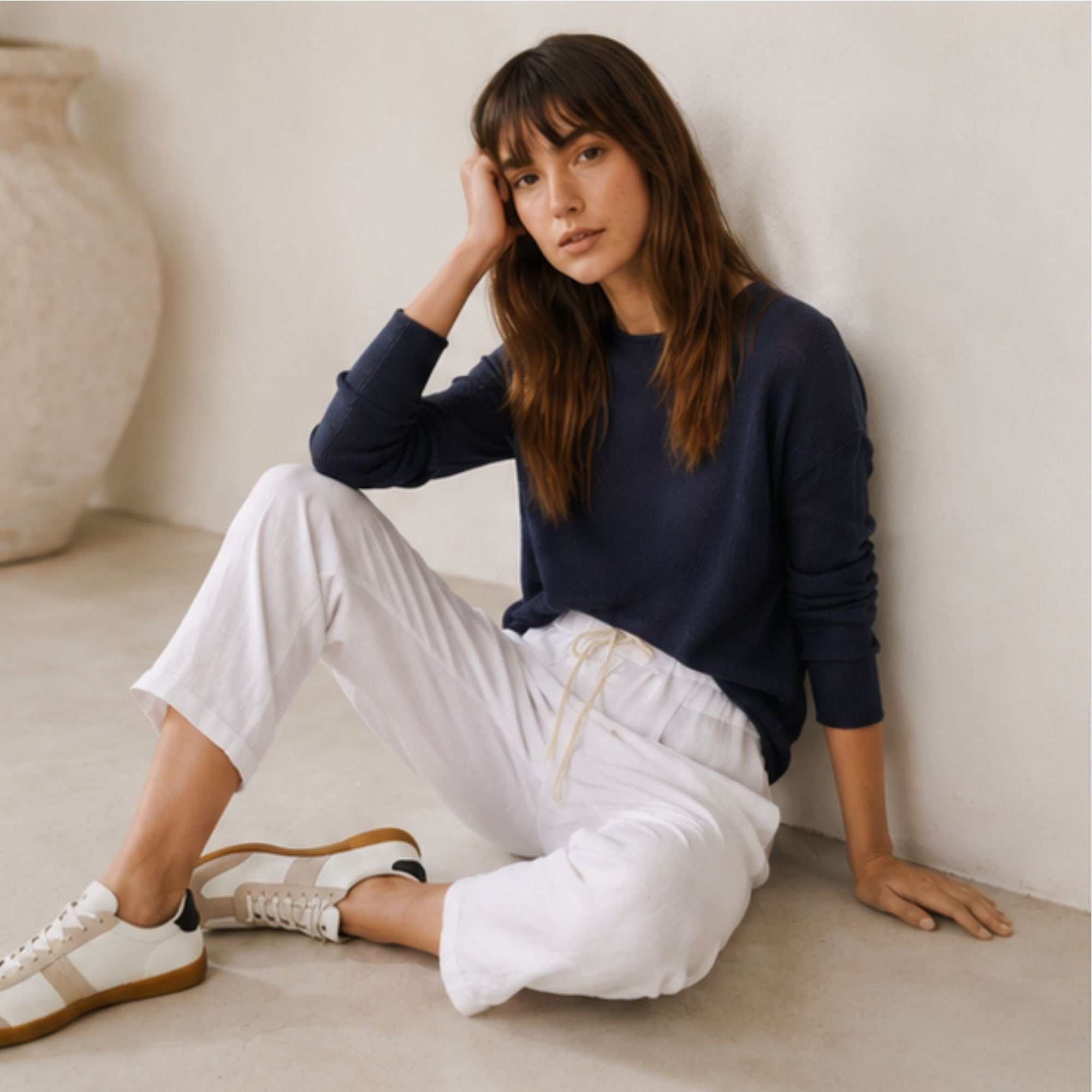 Luxe Pants White