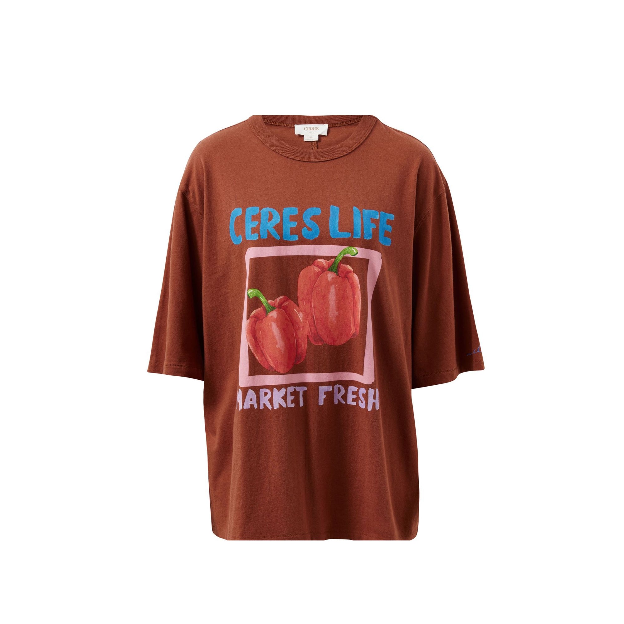 Liv Oversized Tee Ginger Farmers Market