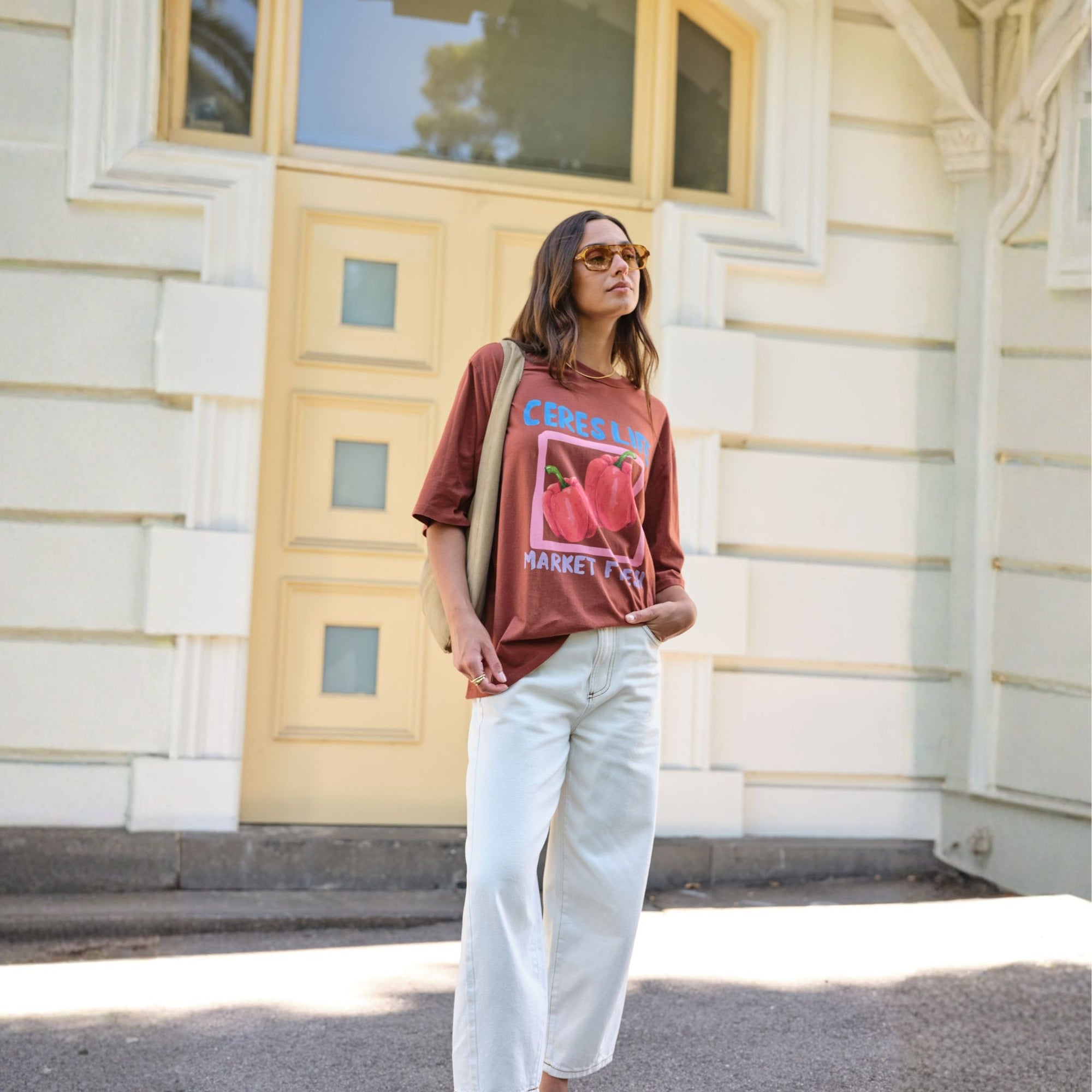 Liv Oversized Tee Ginger Farmers Market