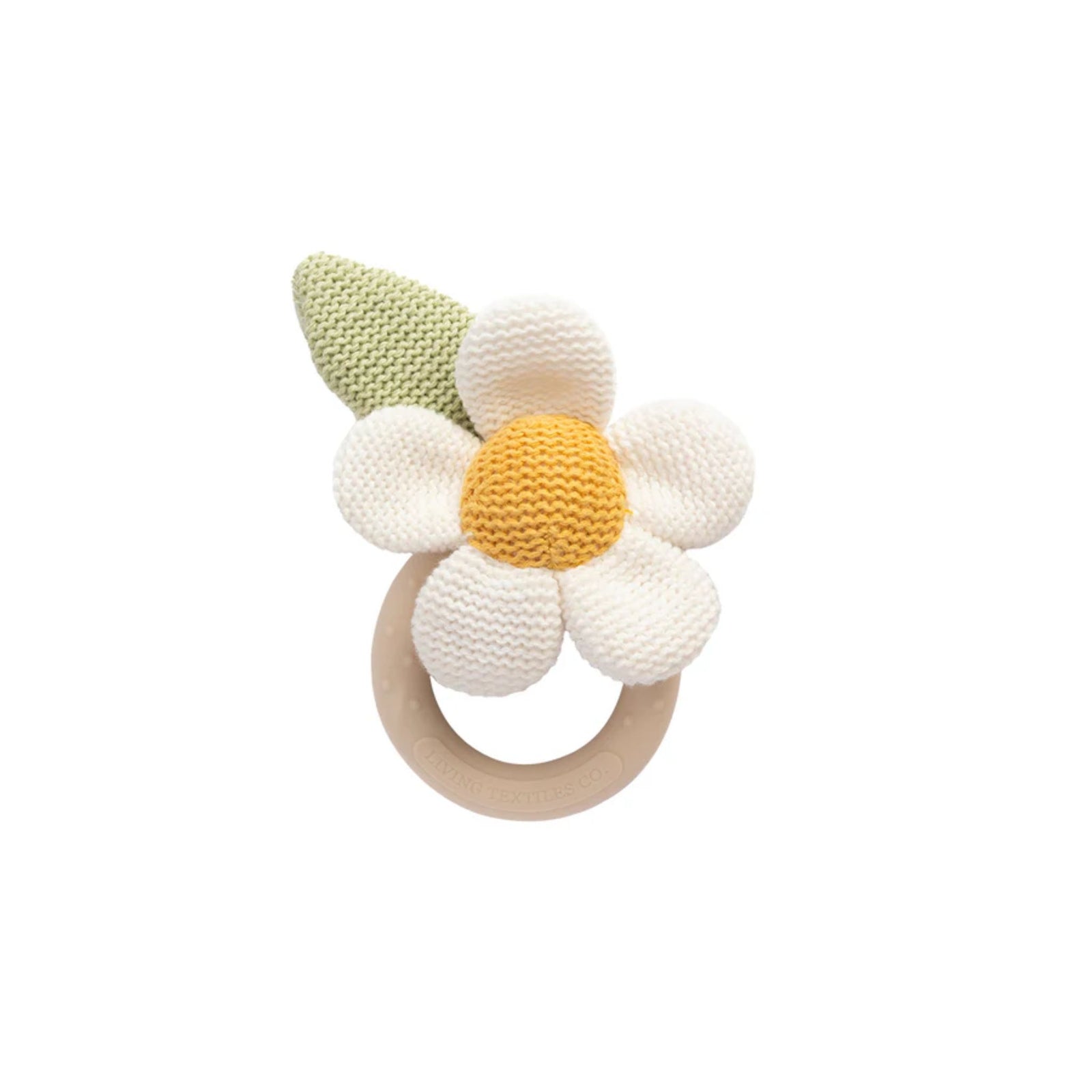 Daisy Teething Ring Rattle
