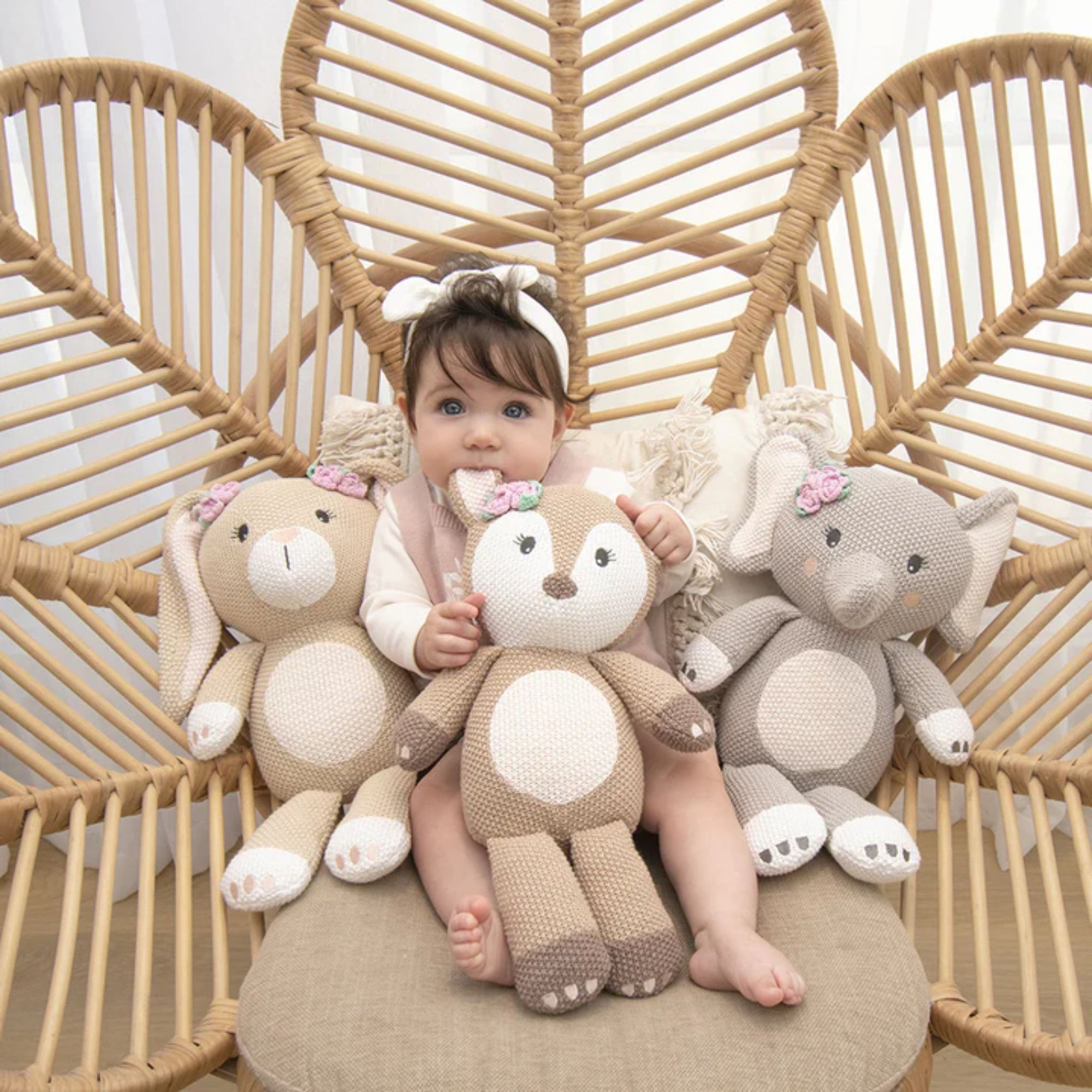 Ava Fawn Knitted Toy