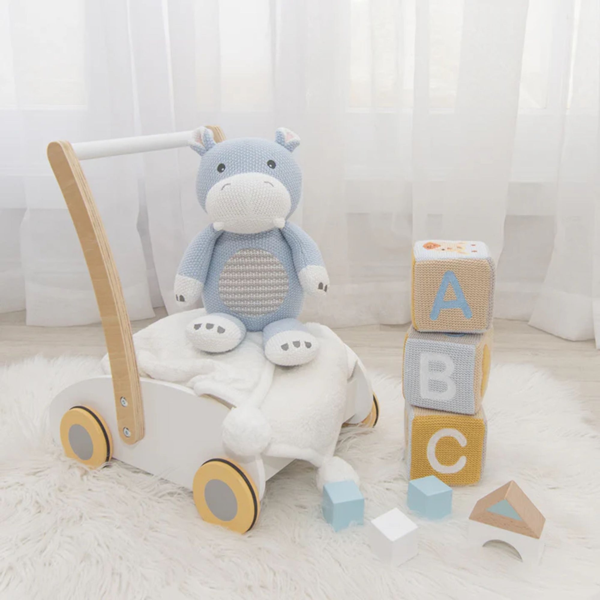 Henry Hippo Knitted Toy