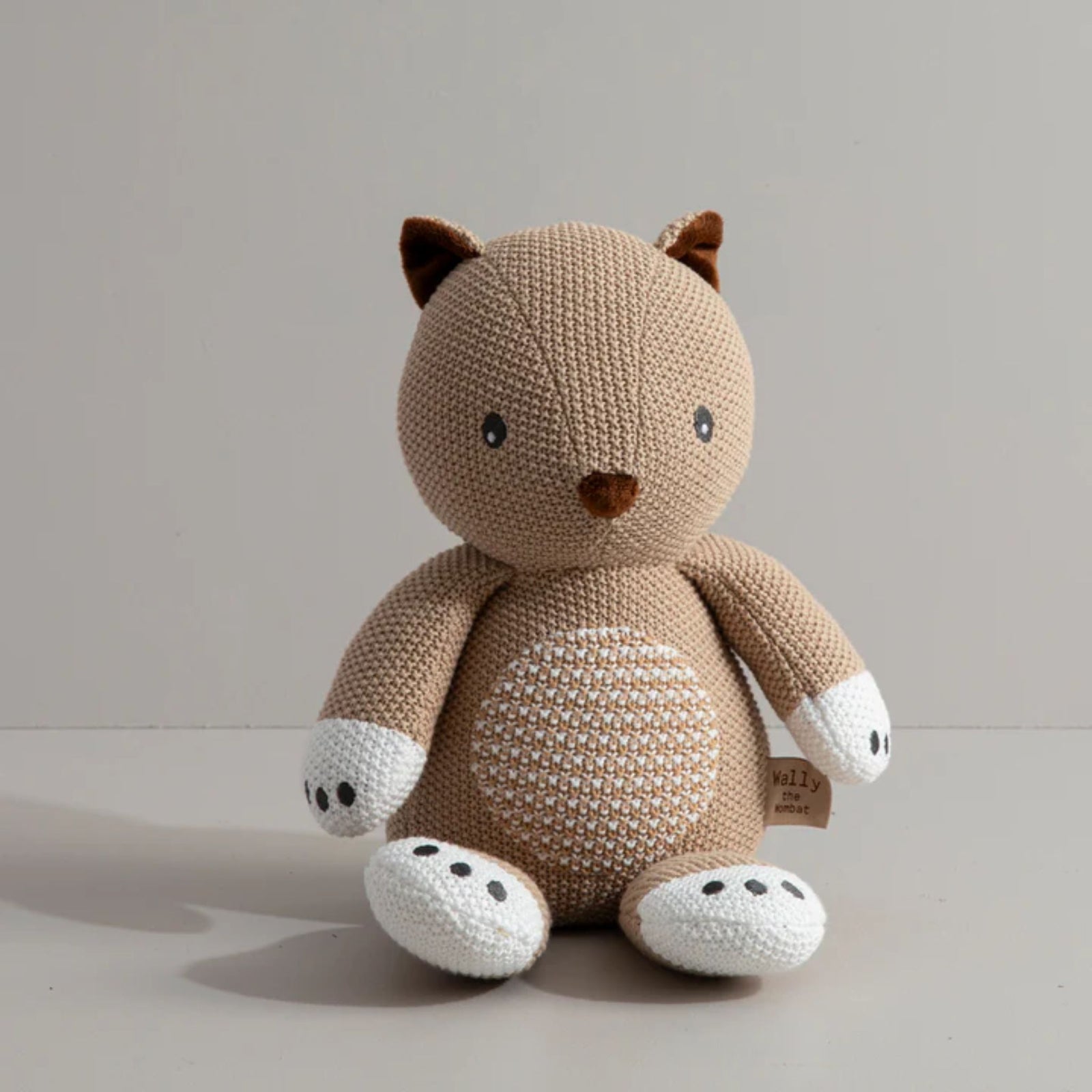 Wally The Wombat Knitted Toy