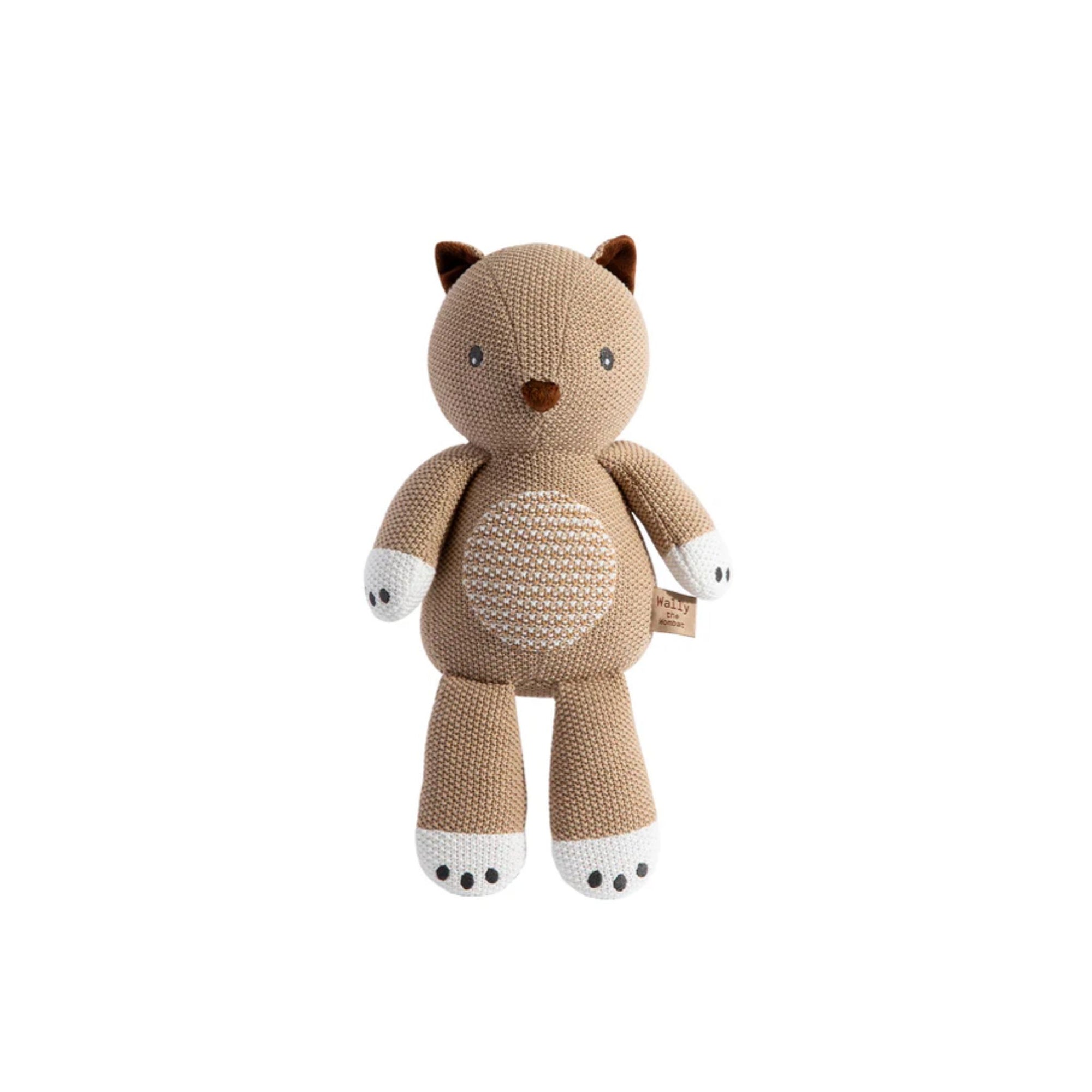 Wally The Wombat Knitted Toy