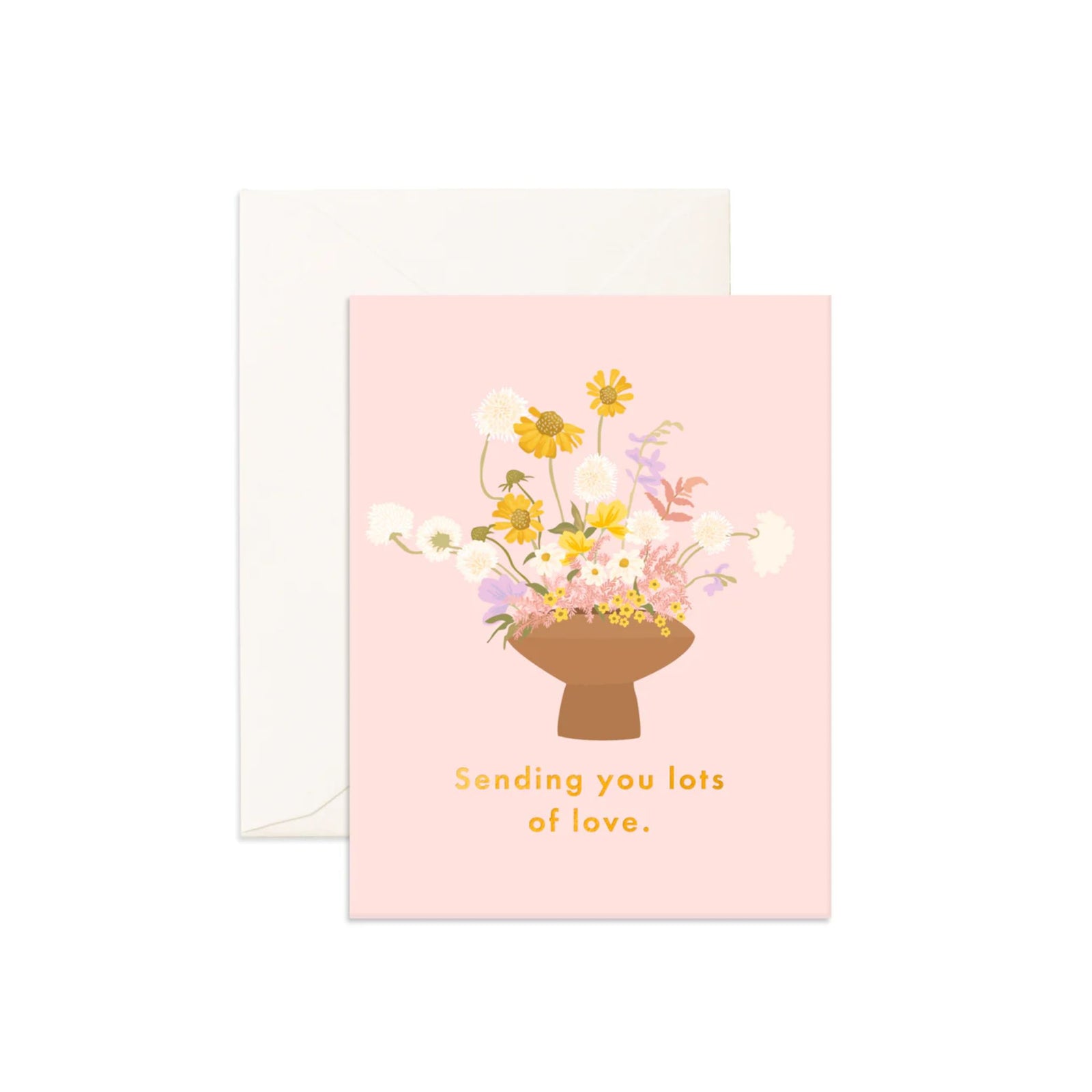 Lots Of Love Vase Greeting Card