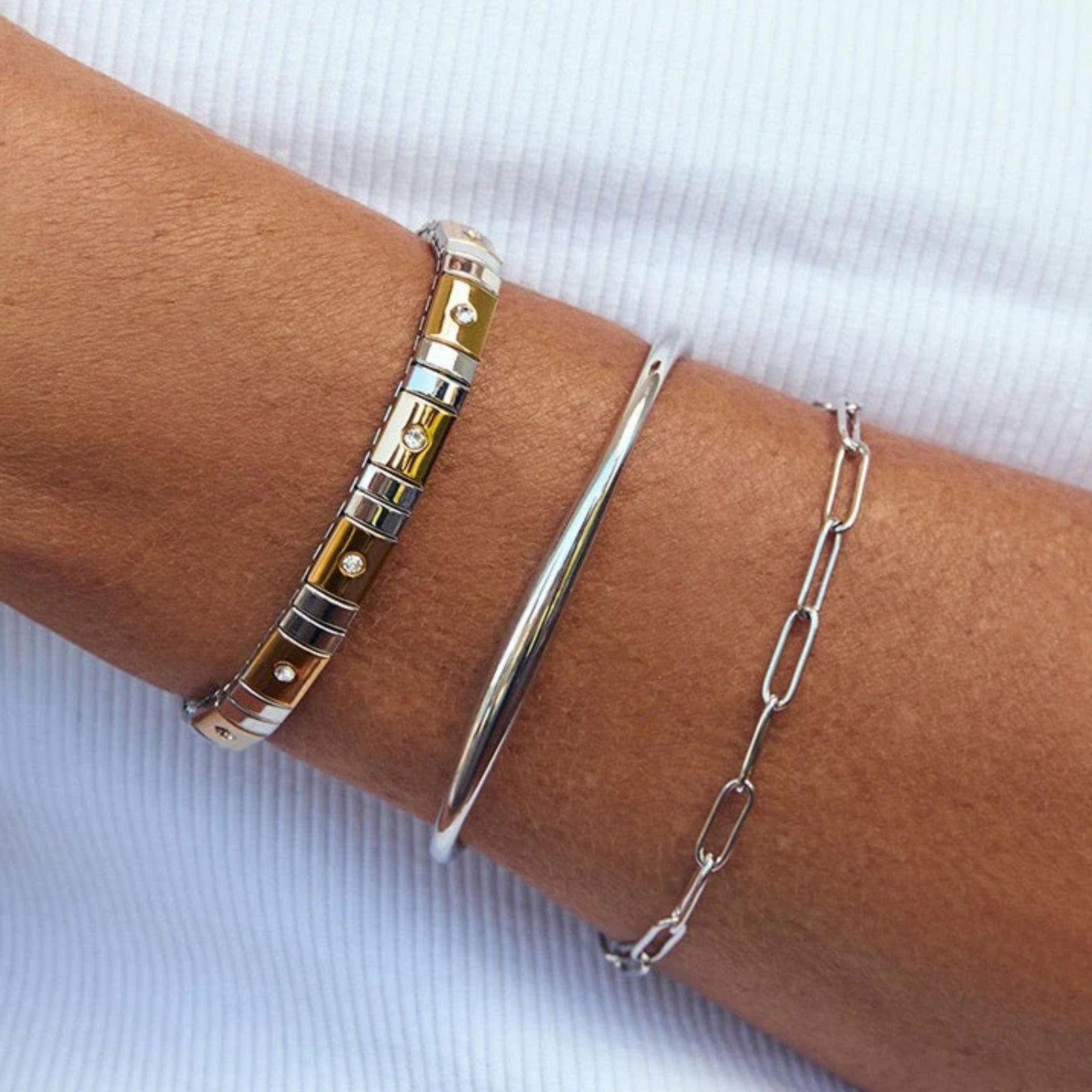 Madison Silver Cuff Bracelet