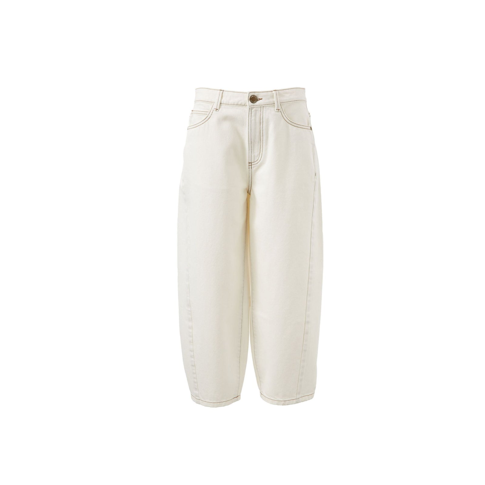 Maggie Tapered Barrel Jean Fresh Ecru