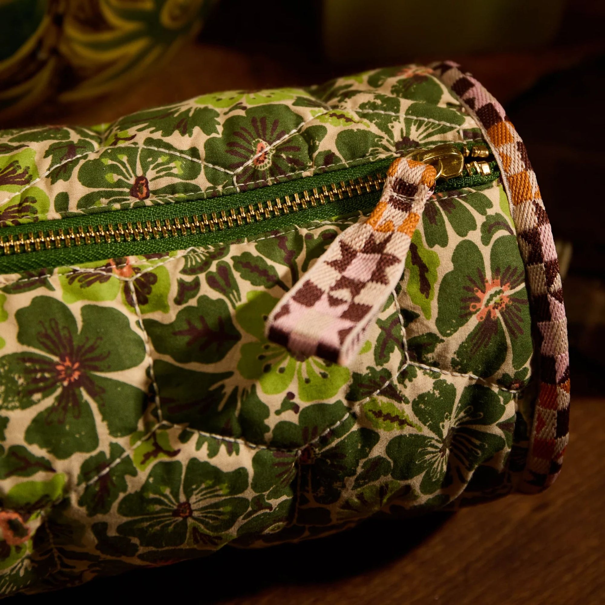 Magnolia Makeup Bag Cactus Green