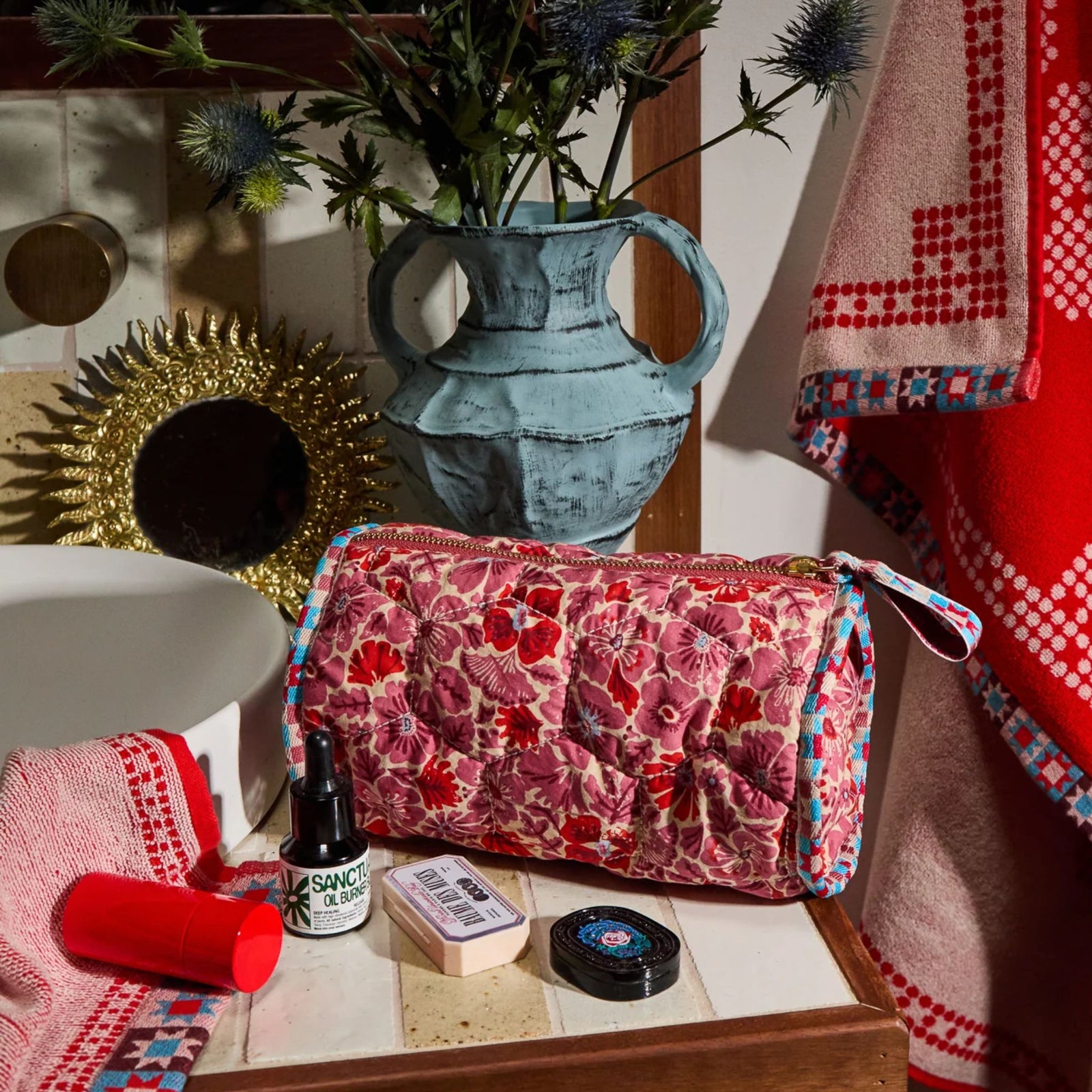 Magnolia Makeup Bag Poppy