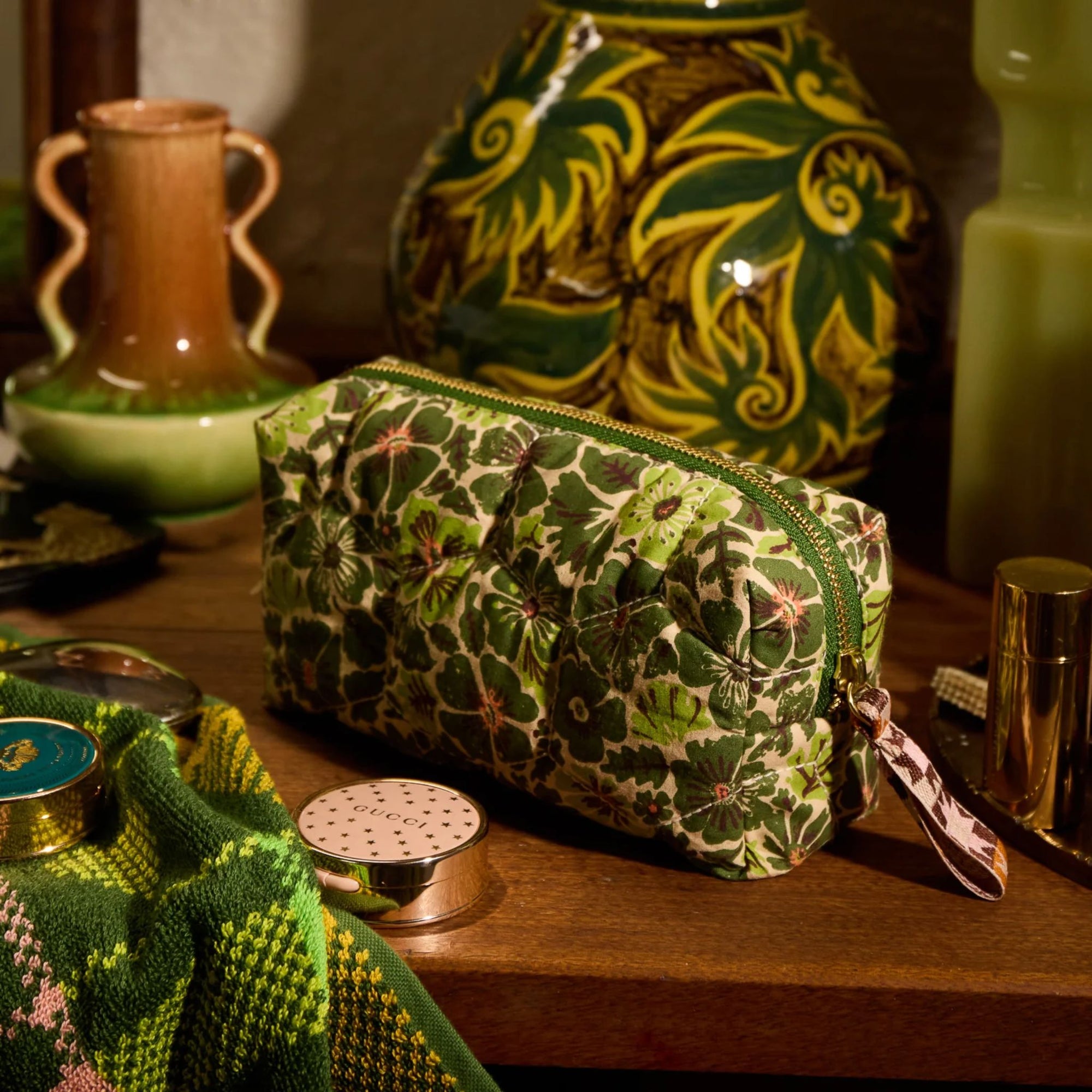 Magnolia Travel Bag Cactus Green