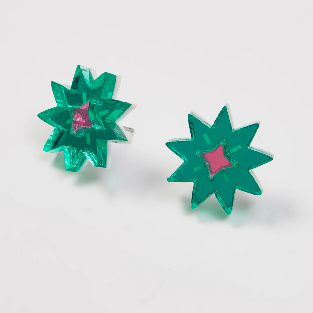 Crystal Star Studs