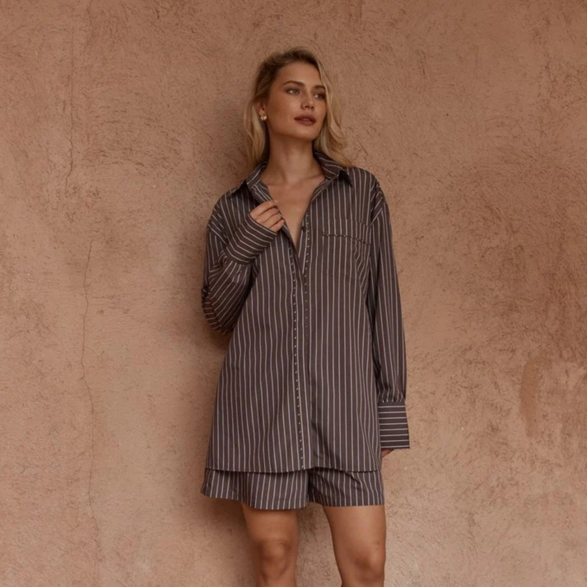 Marty Piped Stripe Shirt