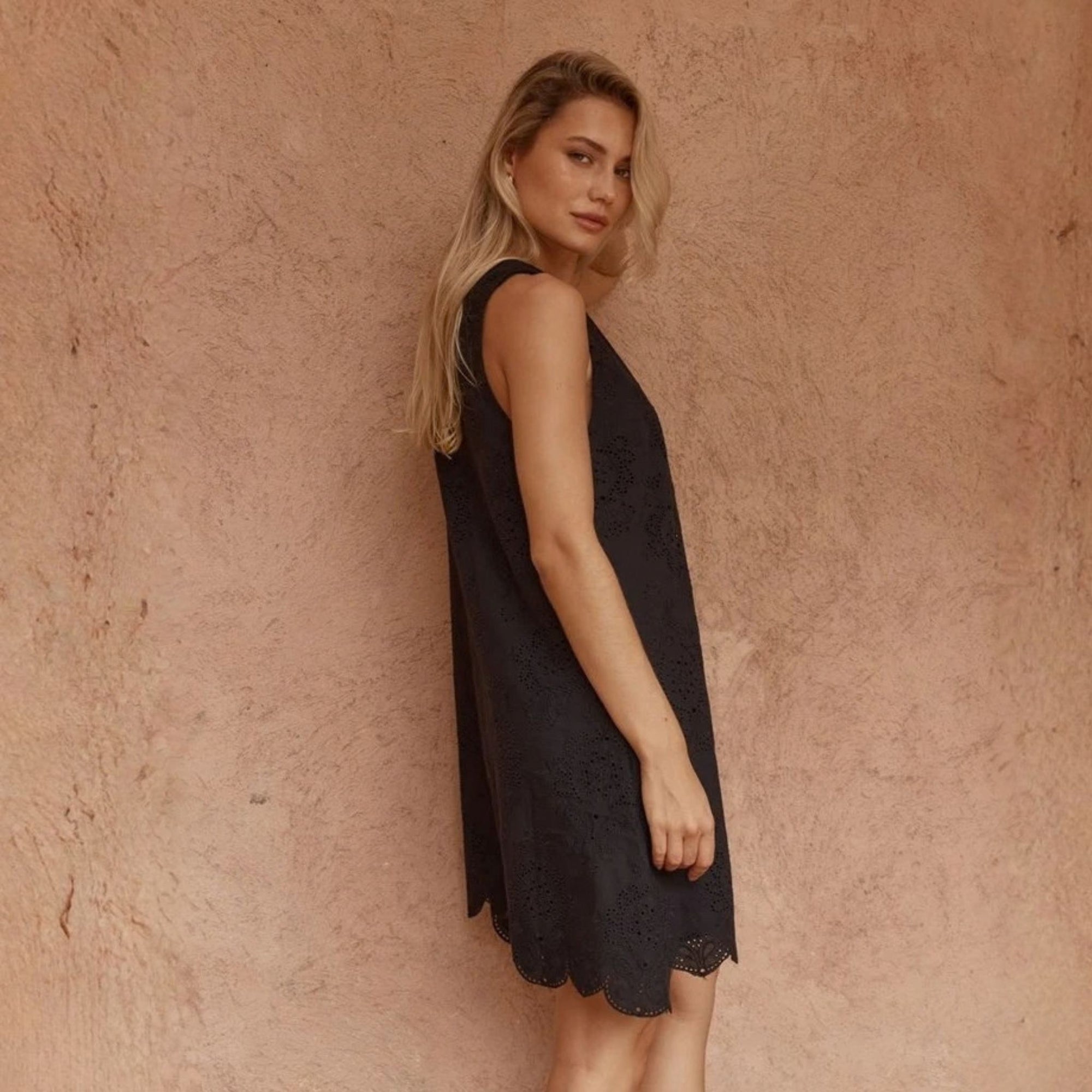 Mavis Broderie Shift Dress