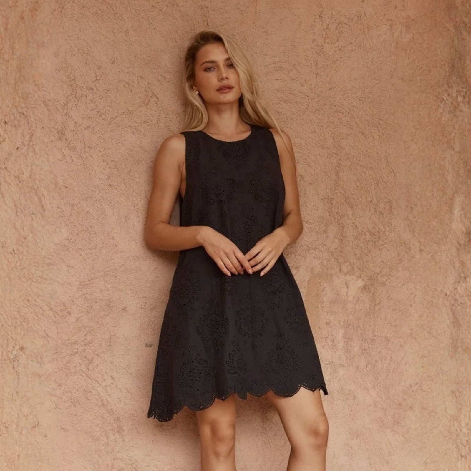 Mavis Broderie Shift Dress