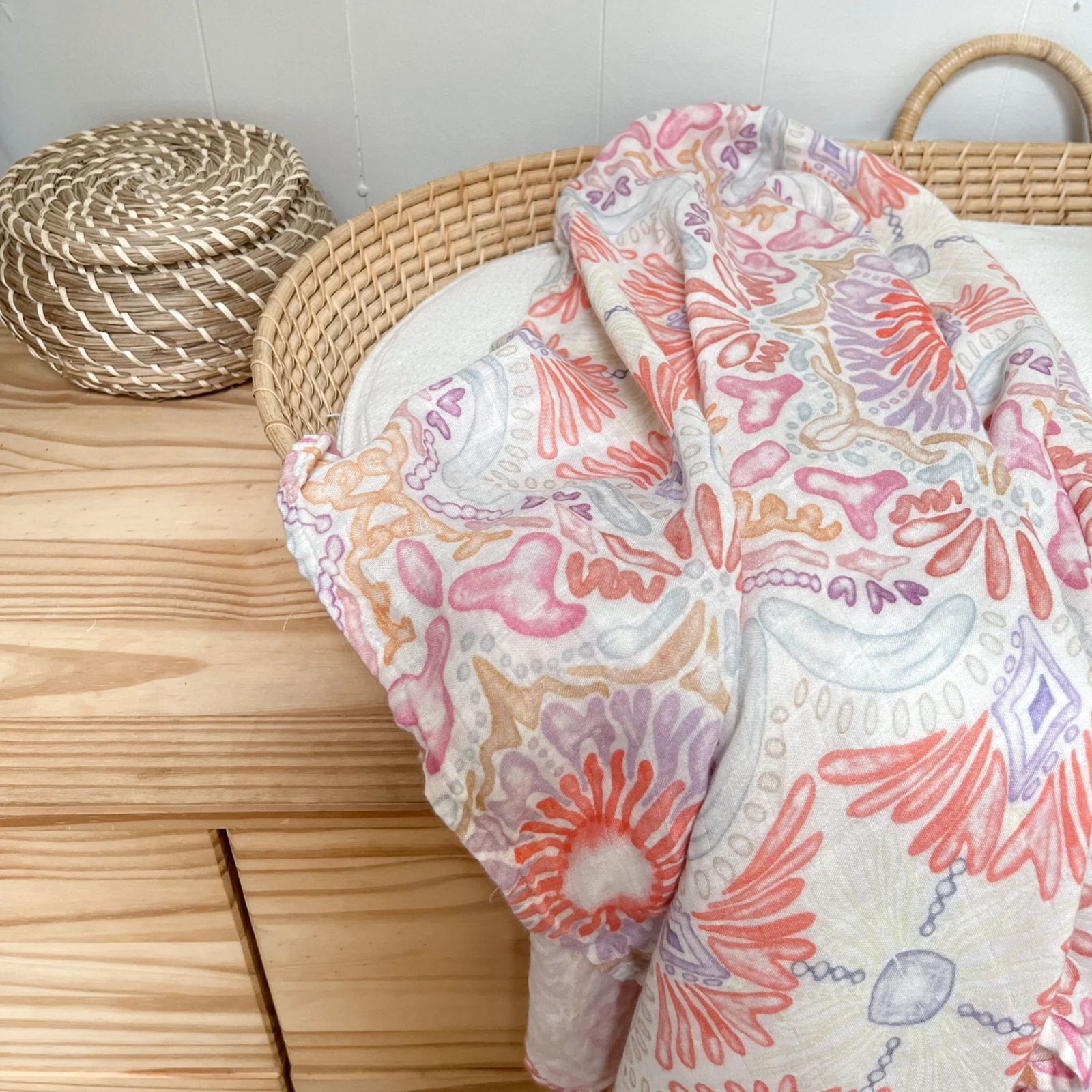 Coral Bamboo Baby Wrap